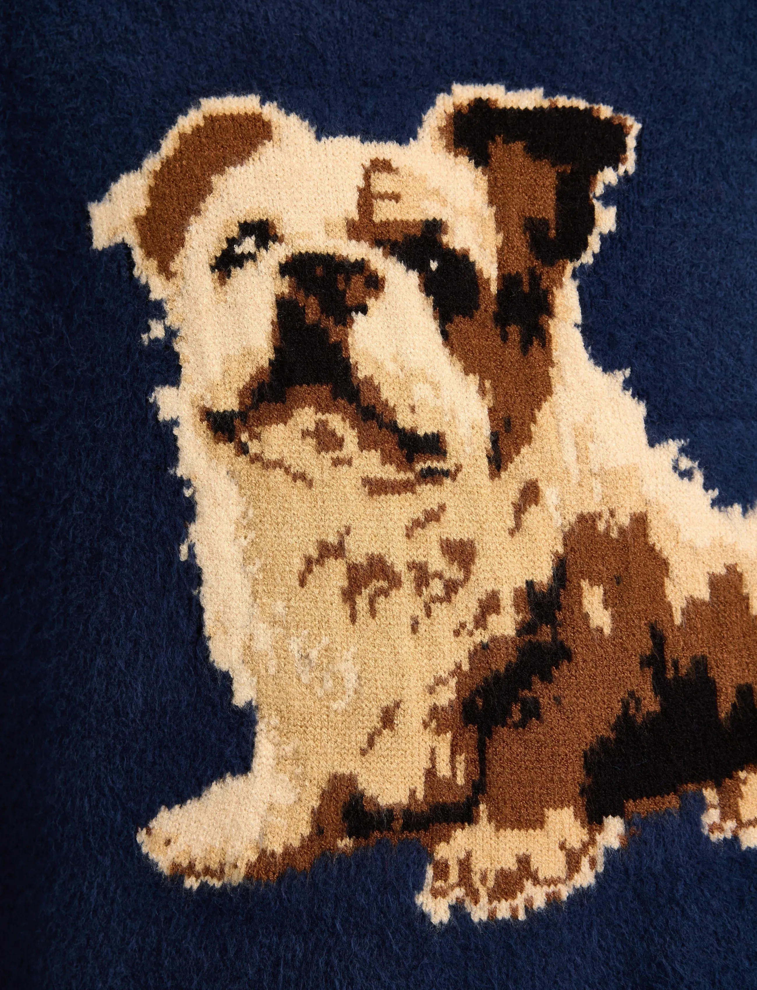 Lindex - Stickad tröja - trøjer - dark blue - 4