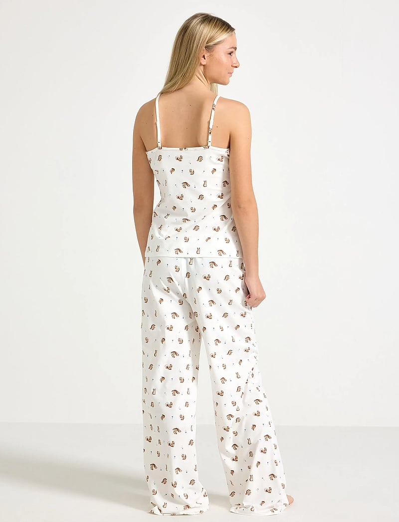 Lindex - Pyjama set singlet trousers mi - pyjama-sets - off white - 3