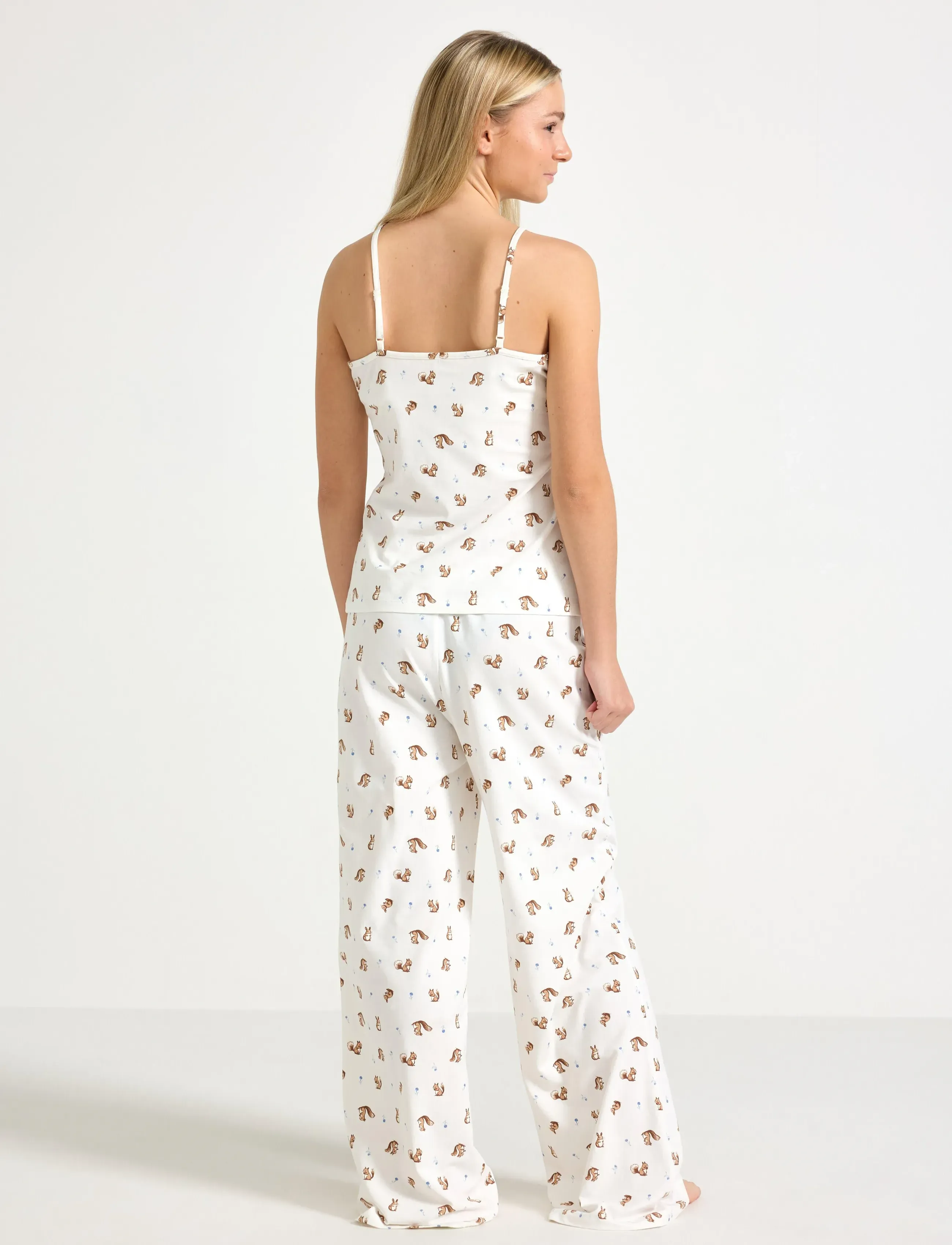 Lindex - Pyjama set singlet trousers mi - pyjama-sets - off white - 3