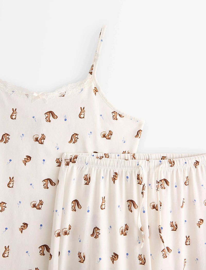 Lindex - Pyjama set singlet trousers mi - pyjama-sets - off white - 5