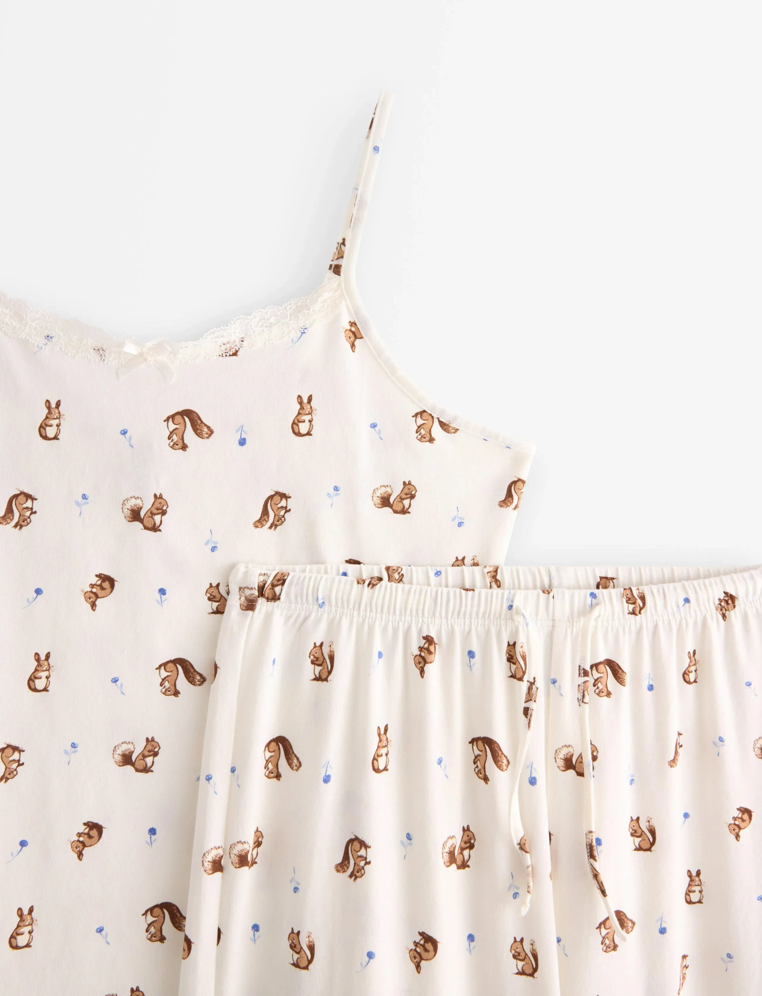 Lindex - Pyjama set singlet trousers mi - pyjama-sets - off white - 5