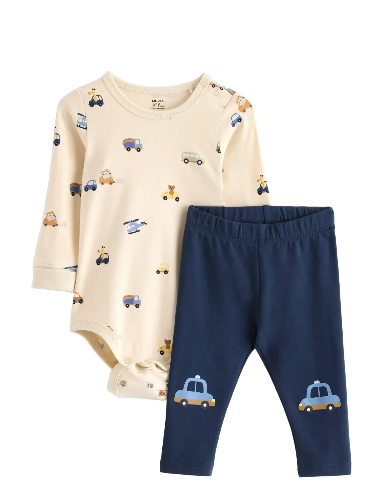 Lindex Set Body leggings cars at knee - Kollektionen - LIGHT BEIGE / beige