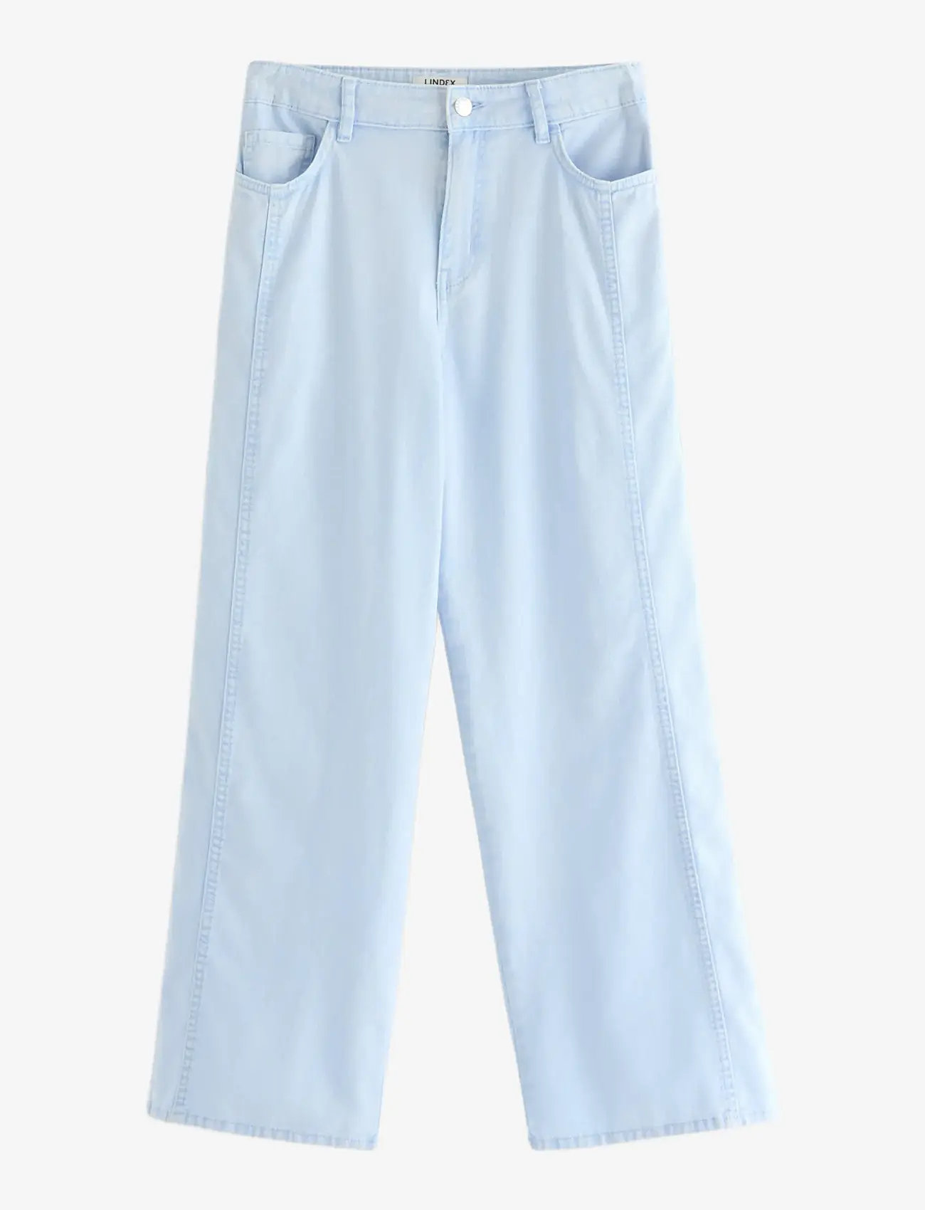 Lindex - Trouser woven twill Vega - loose jeans - light blue - 1