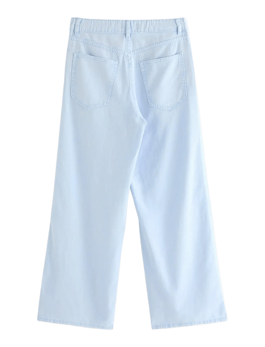 Lindex - Trouser woven twill Vega - vaba lõikega teksad - light blue - 2