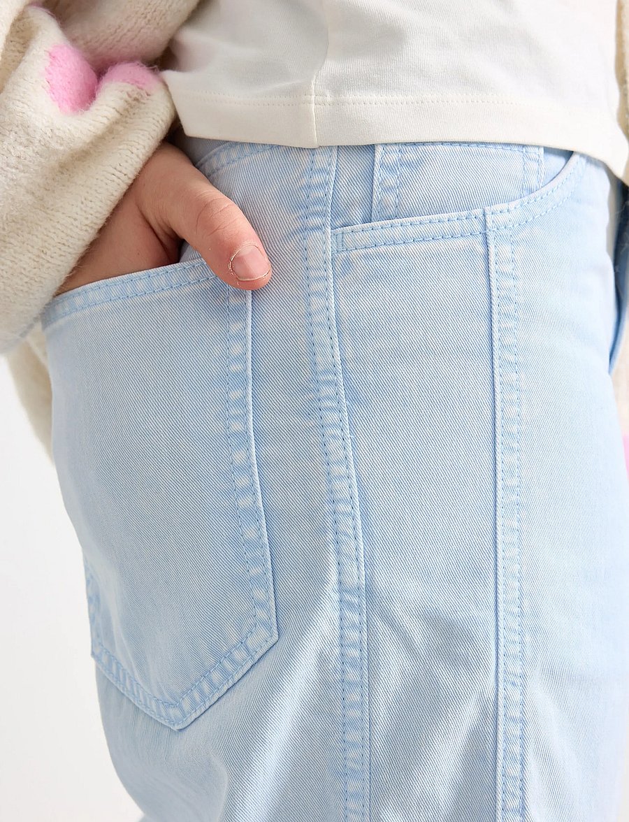 Lindex - Trouser woven twill Vega - vaba lõikega teksad - light blue - 4