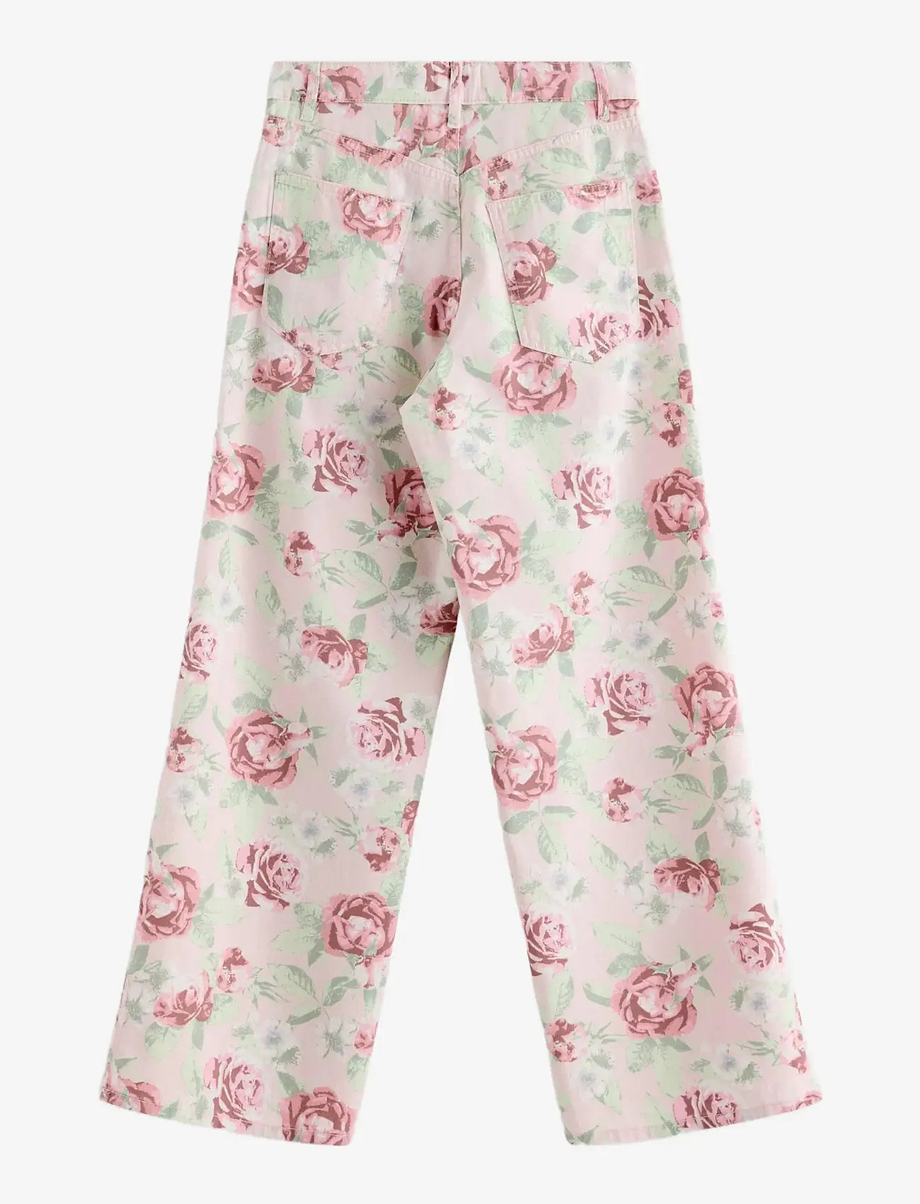 Lindex - Trouser woven twill Vega - alt laienevad teksad - light pink - 2
