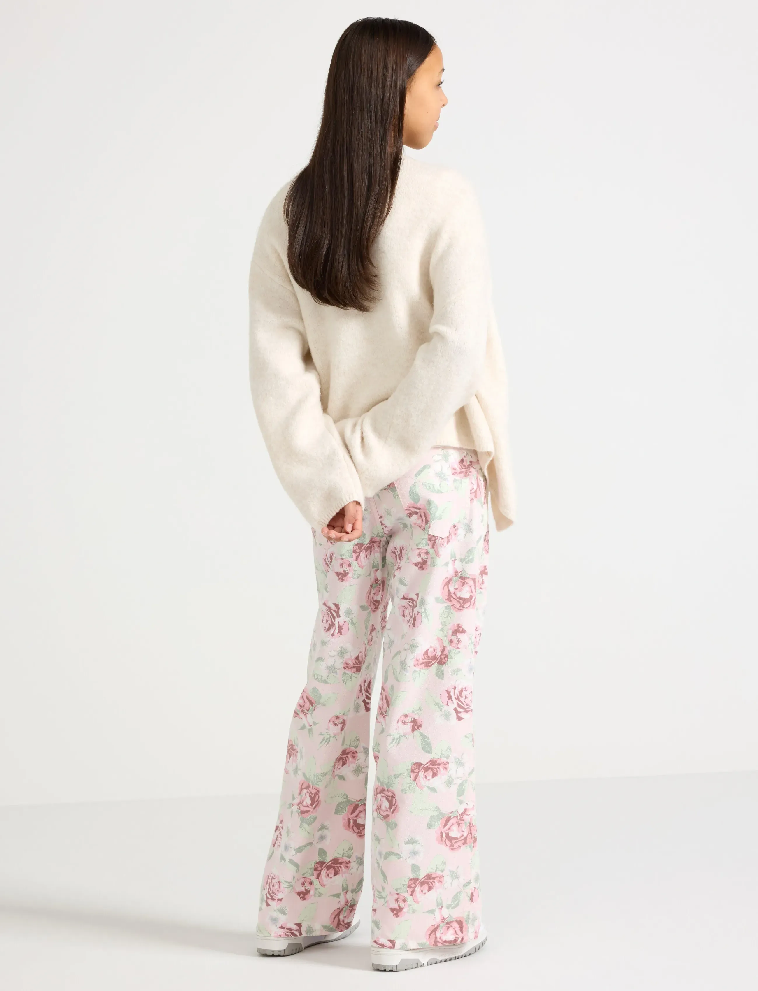 Lindex - Trouser woven twill Vega - loose jeans - light pink - 3