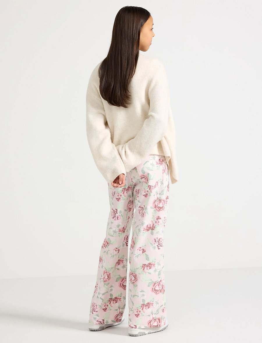 Lindex - Trouser woven twill Vega - loose jeans - light pink - 3