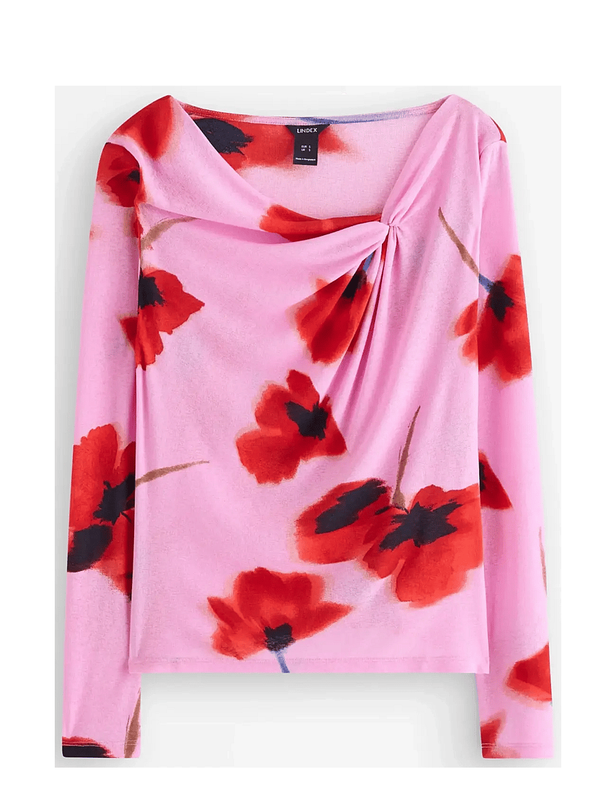 Lindex - Top Simonetta - pikkade varrukatega topid - pink - 1