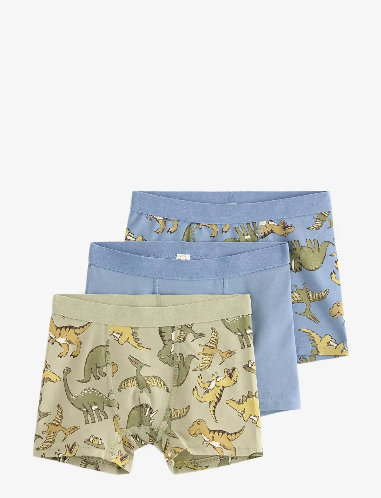 Lindex - 3-pack boxer shorts - pesu - lt dusty blue - 0