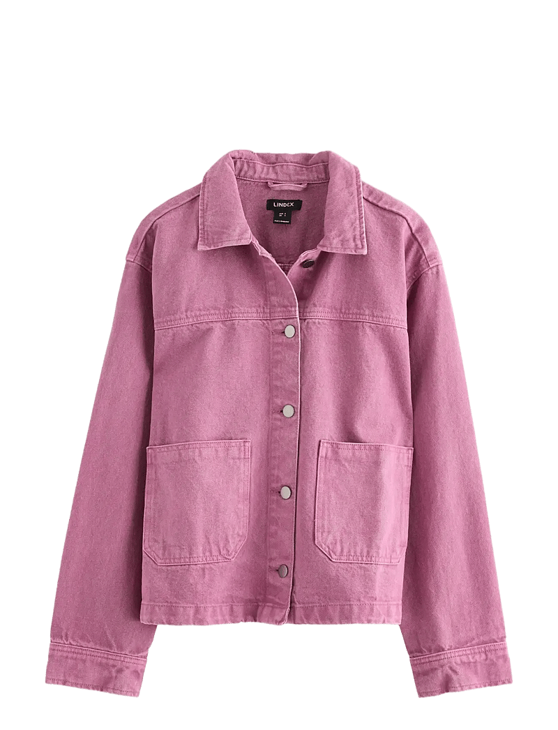 Lindex - Jakke i bomuldstwill - jeansjackor - dusty lilac - 1