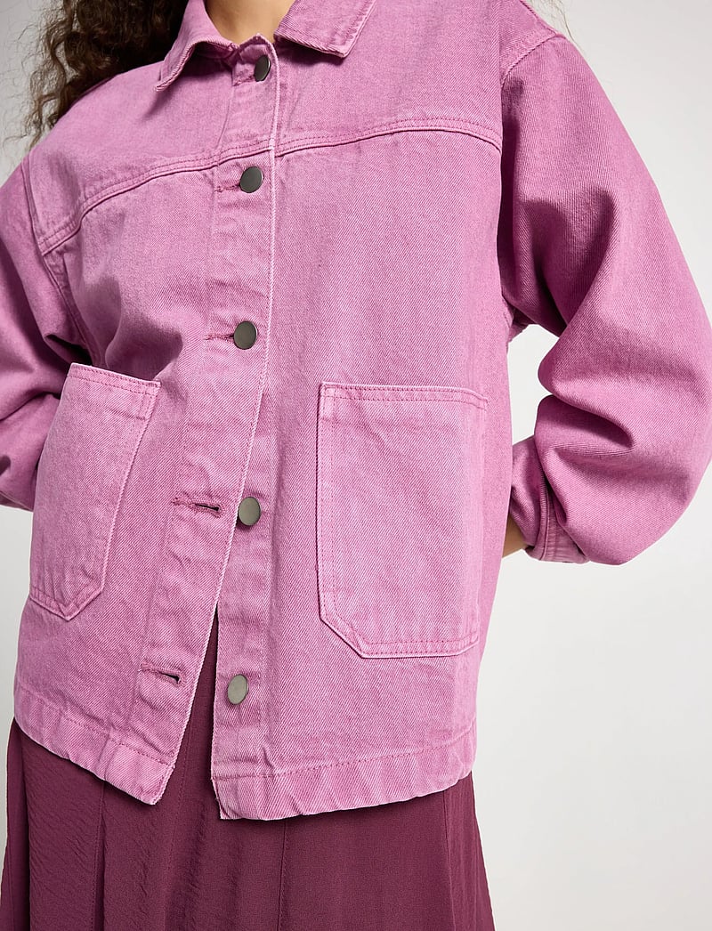 Lindex - Jakke i bomuldstwill - jeansjackor - dusty lilac - 4