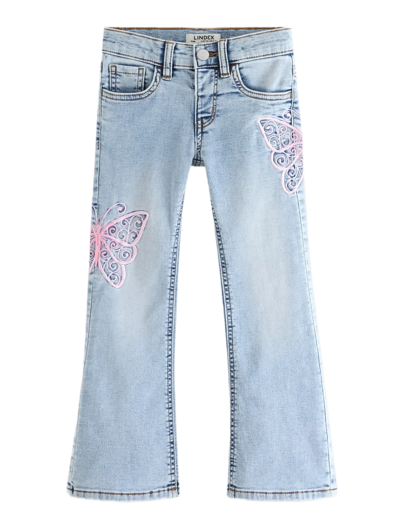Lindex FREJA Regular flare super stretch jeans - Underdele - LIGHT DENIM / blue