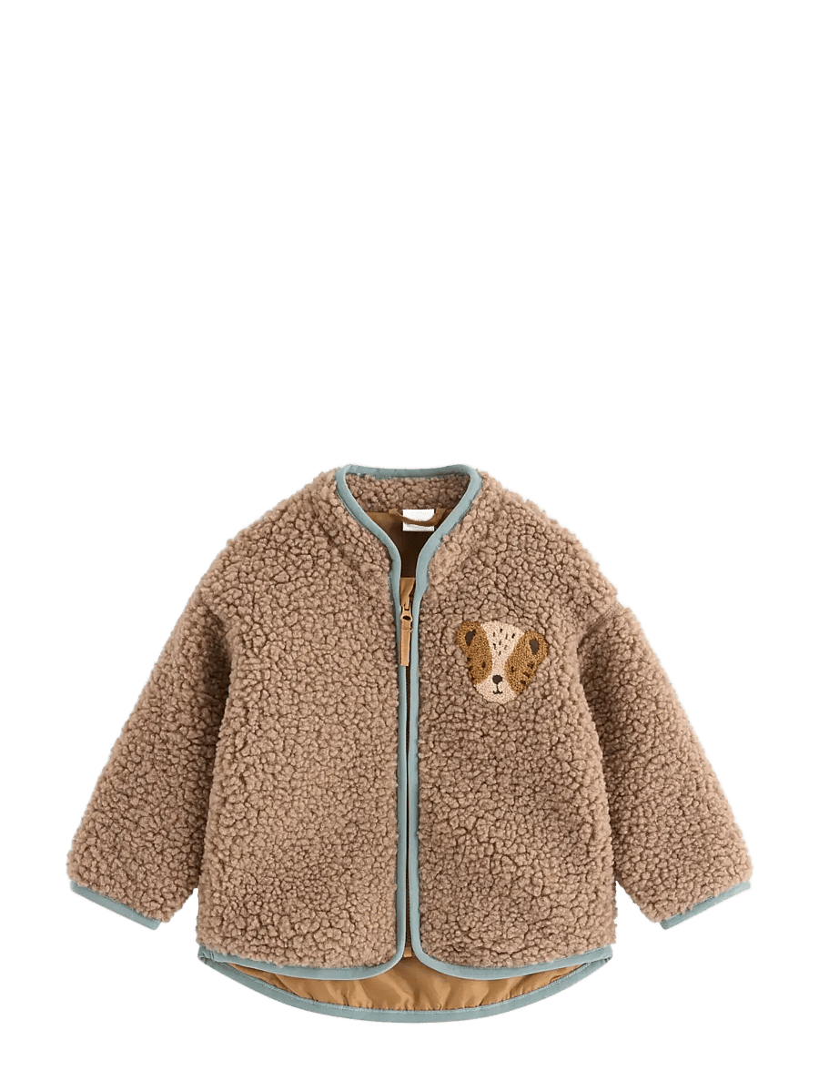 Lindex - Teddy jacket - fliisjakid - light dusty brown - 0