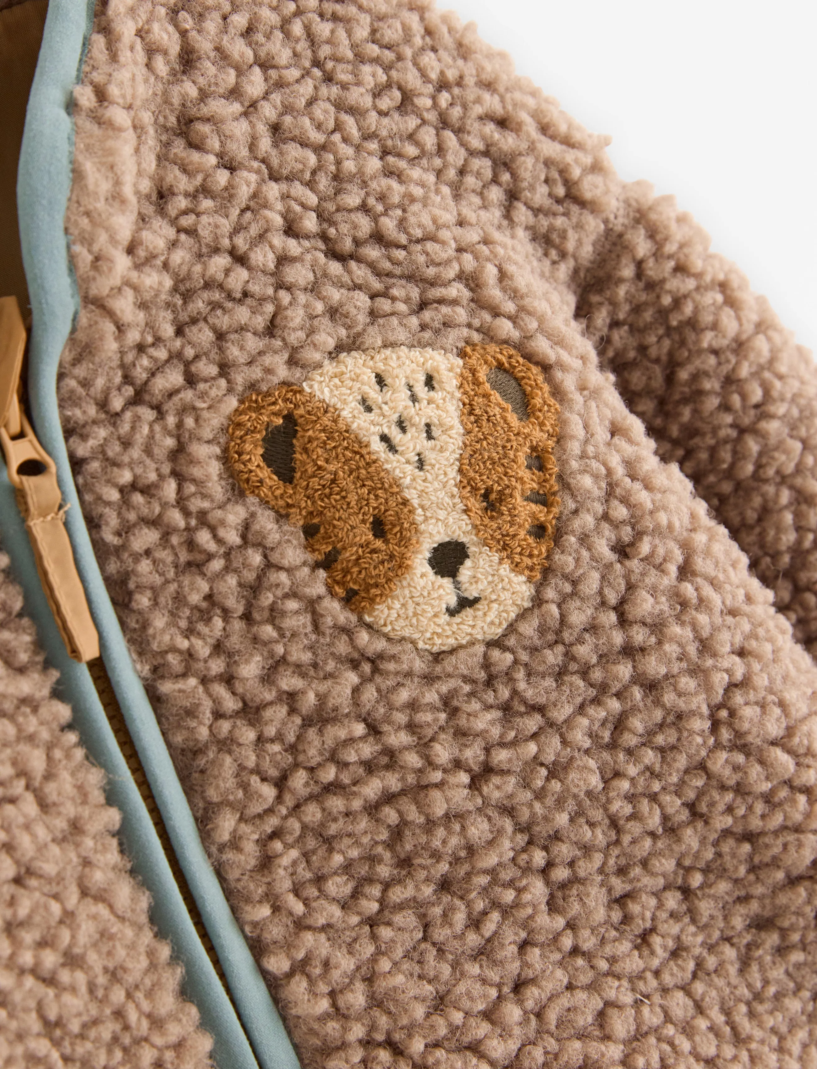 Lindex - Teddy jacket - fleecejackor - light dusty brown - 2
