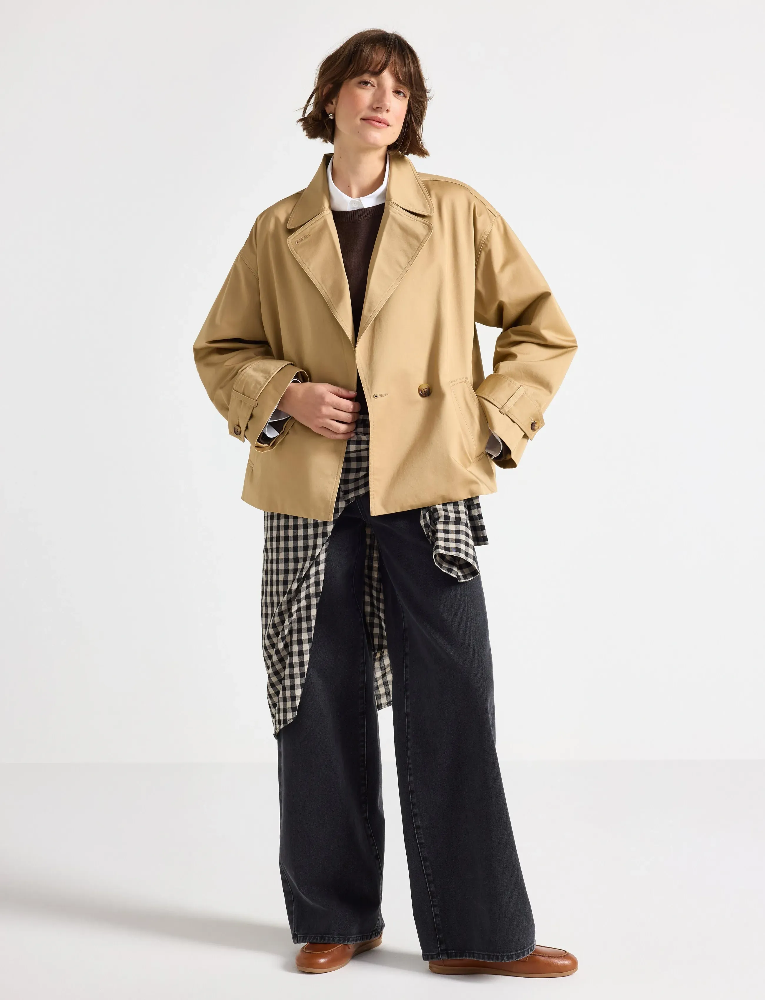 Lindex Jacket Tania, L, Beige, Frakker > Trenchcoats, Dame