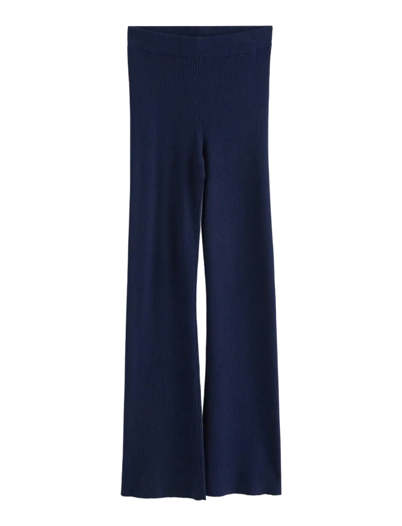 Trousers knitted rib - DARK BLUE