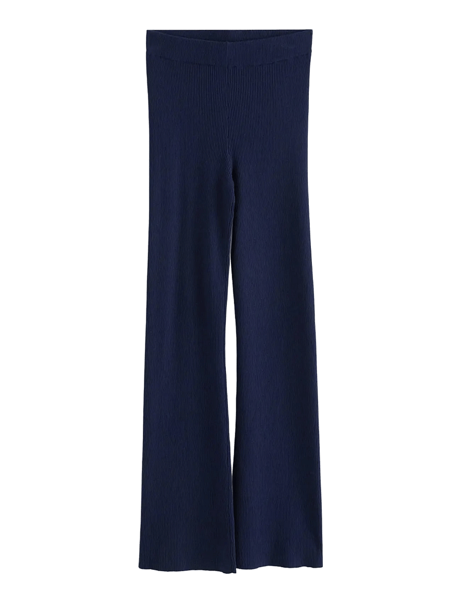 Lindex - Trousers knitted rib - einkaufen nach alter von - dark blue - 1