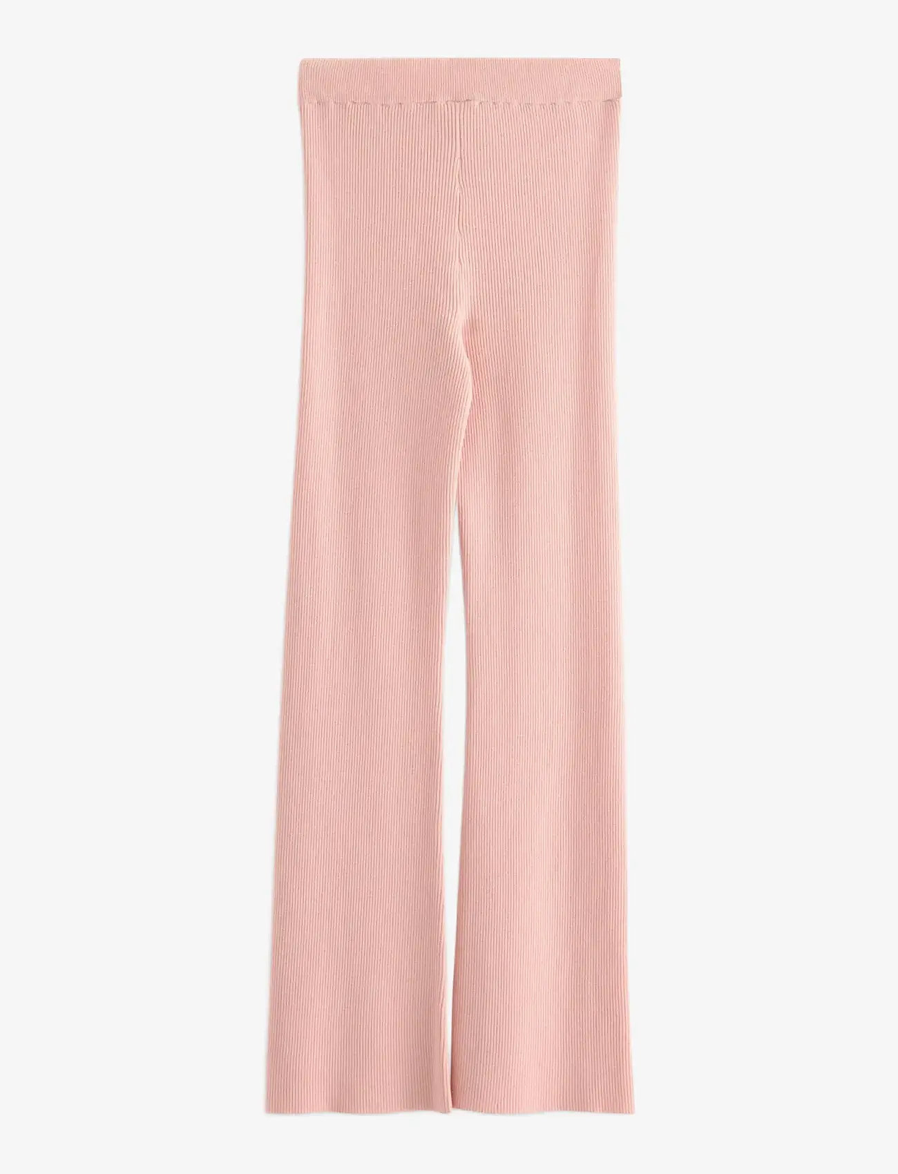 Lindex - Trousers knitted rib - bukser - light dusty pink - 2