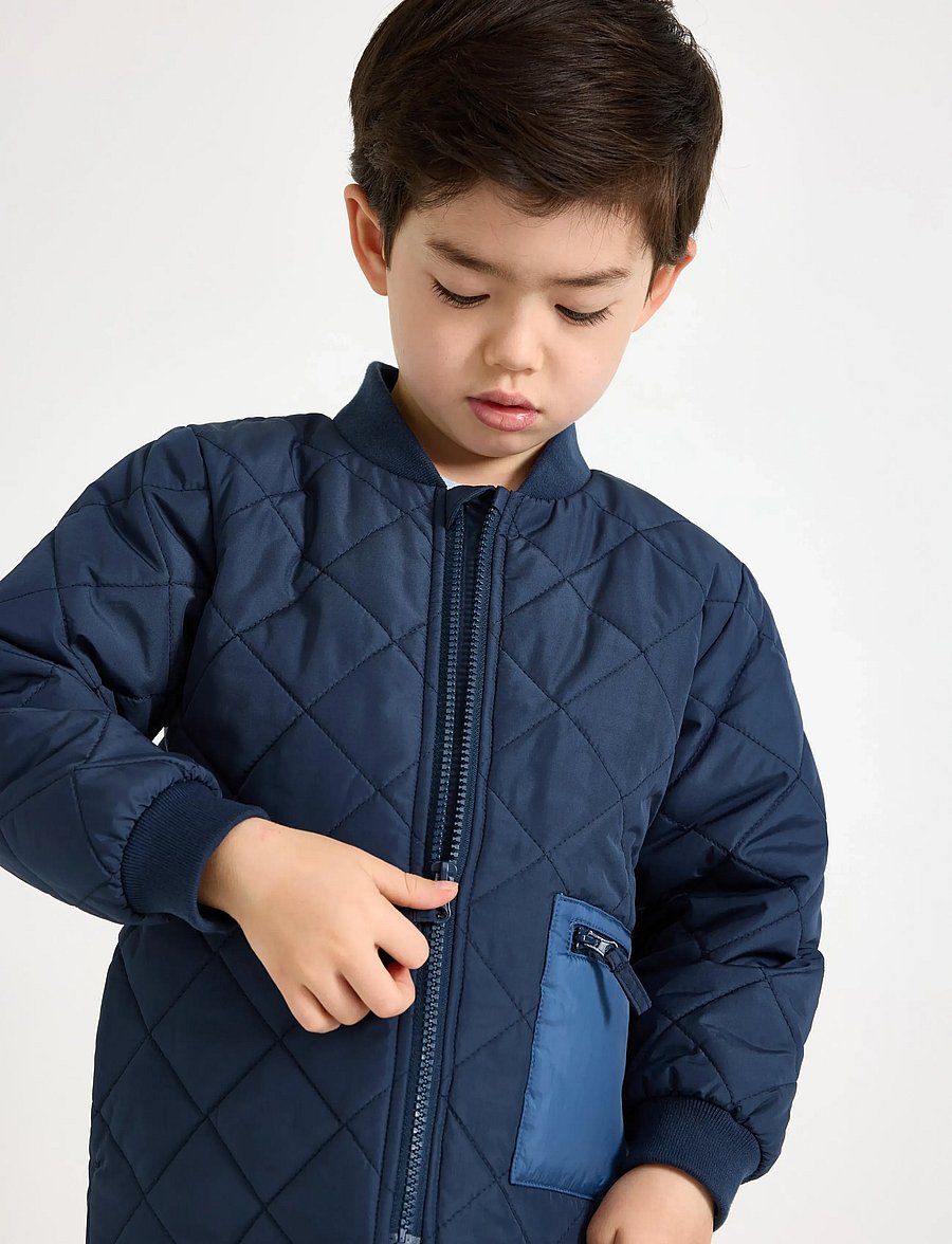 Lindex - Jacket bomber quilted - steppjacken - dark blue - 4