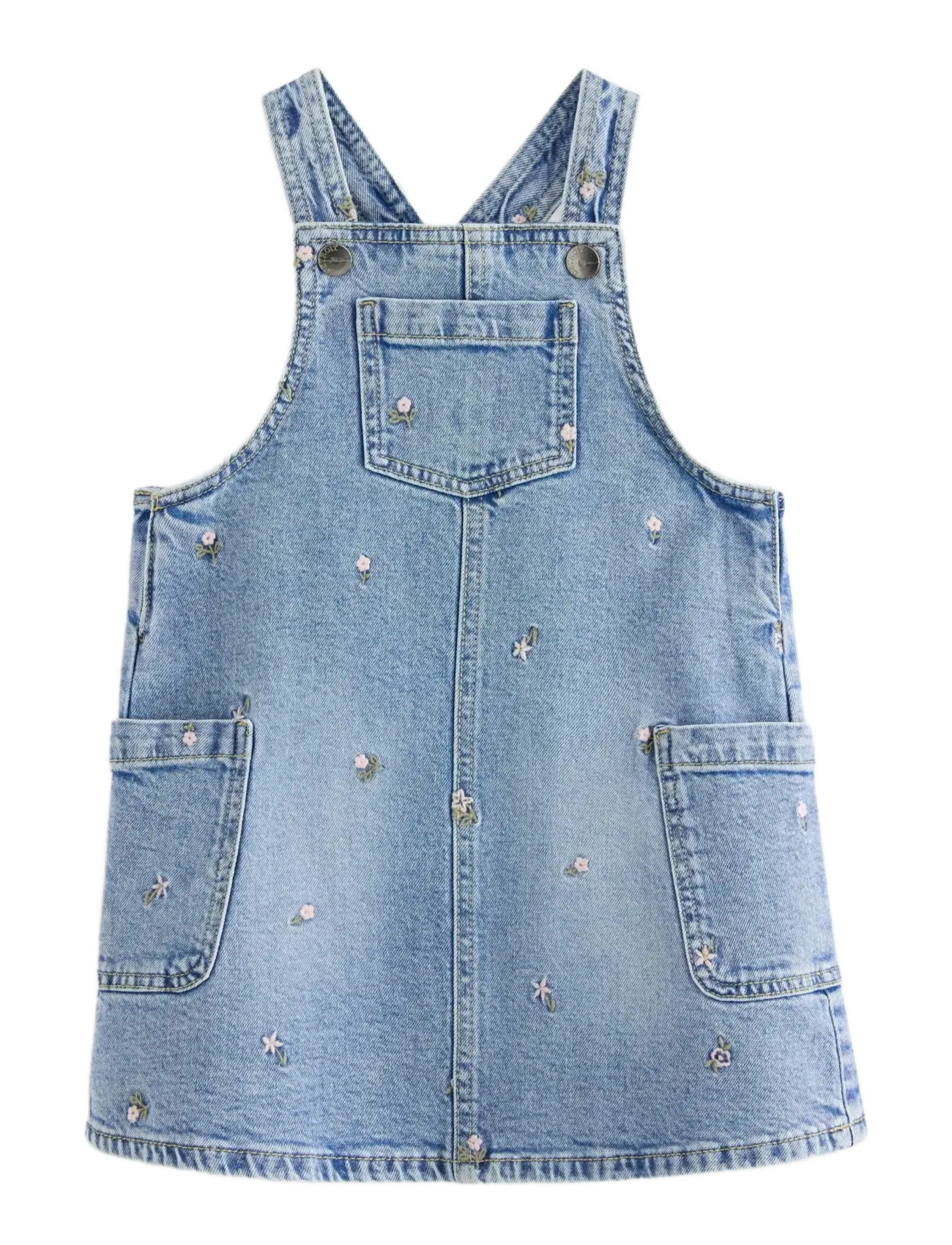 Lindex Dungaree dress denim AO embrid - Clothing - LIGHT DENIM / blue