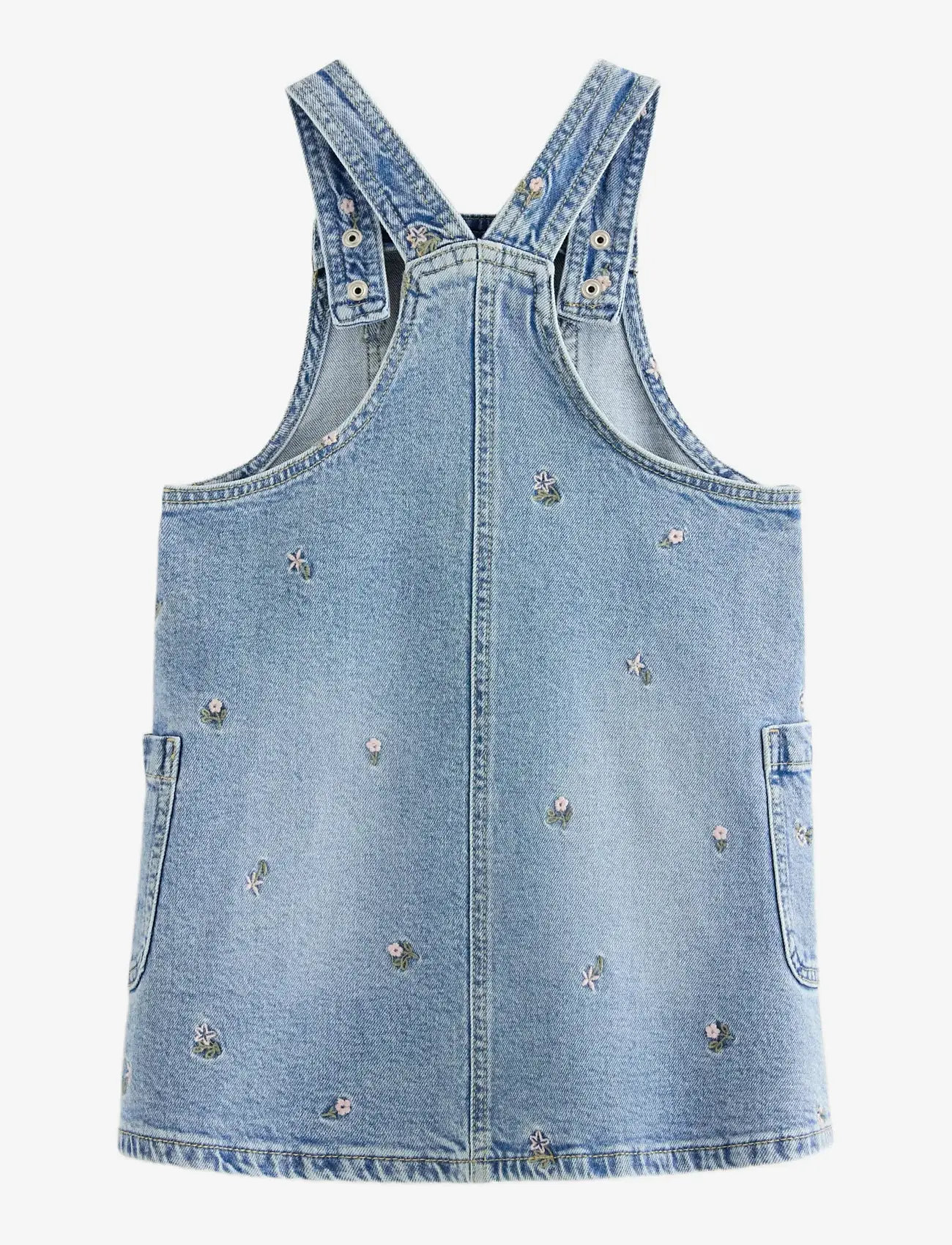 Lindex - Dungaree dress in denim - hängselklänningar - light denim - 2