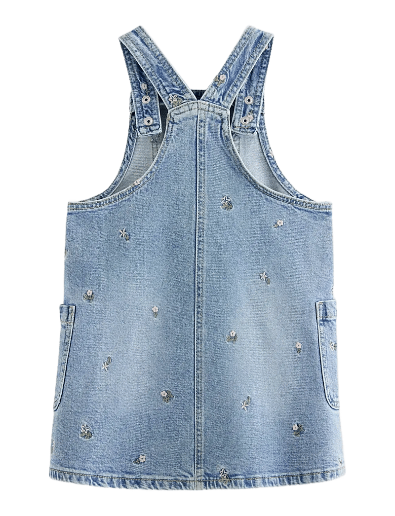 Lindex - Dungaree dress in denim - hängselklänningar - light denim - 2