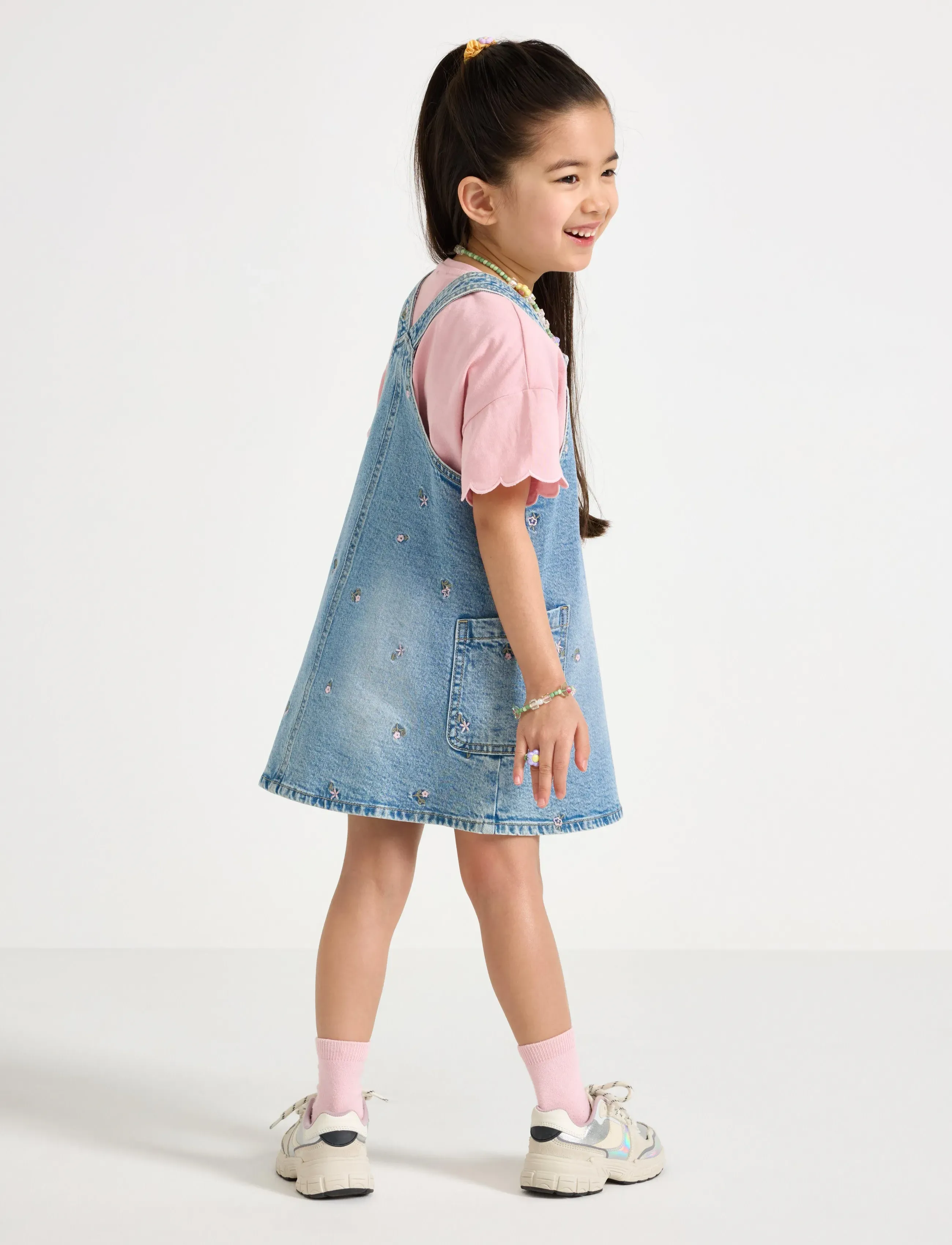 Lindex - Dungaree dress in denim - light denim - 3
