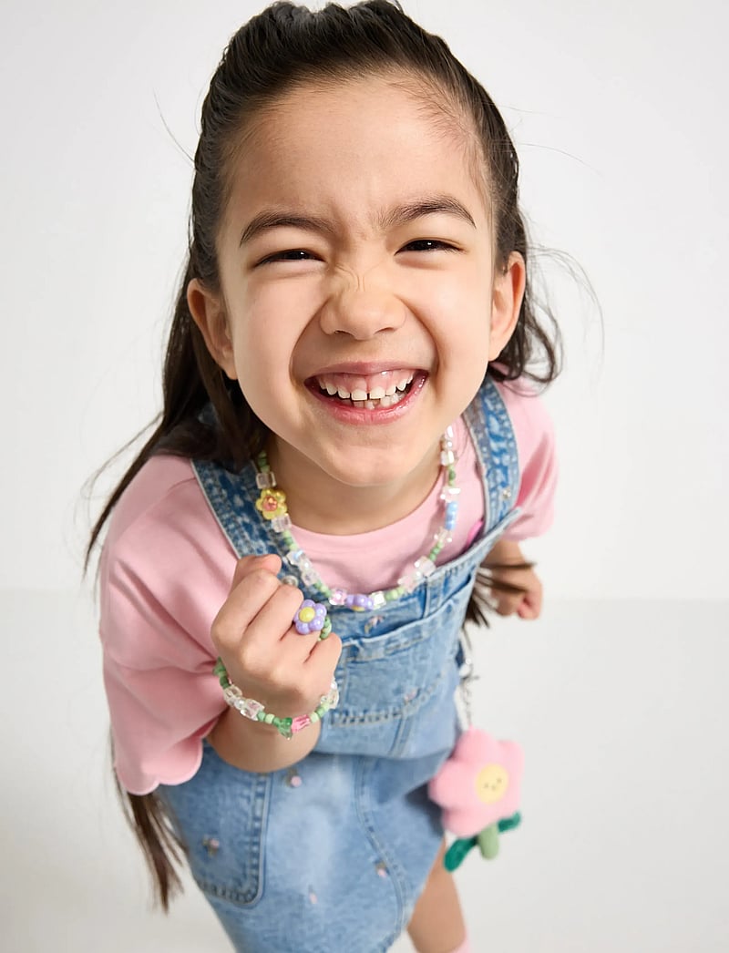 Lindex - Dungaree dress in denim - hängselklänningar - light denim - 4