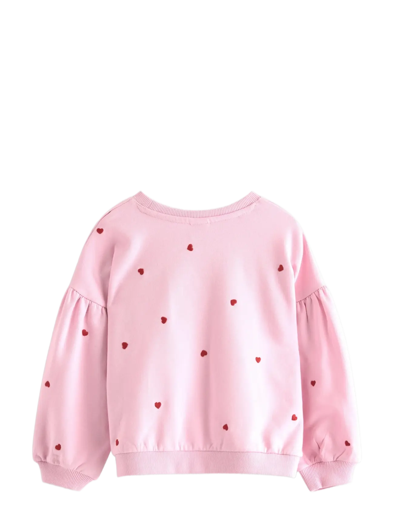 Lindex - Cropped jumper with puff sleeve - sweatshirts - light pink - 2