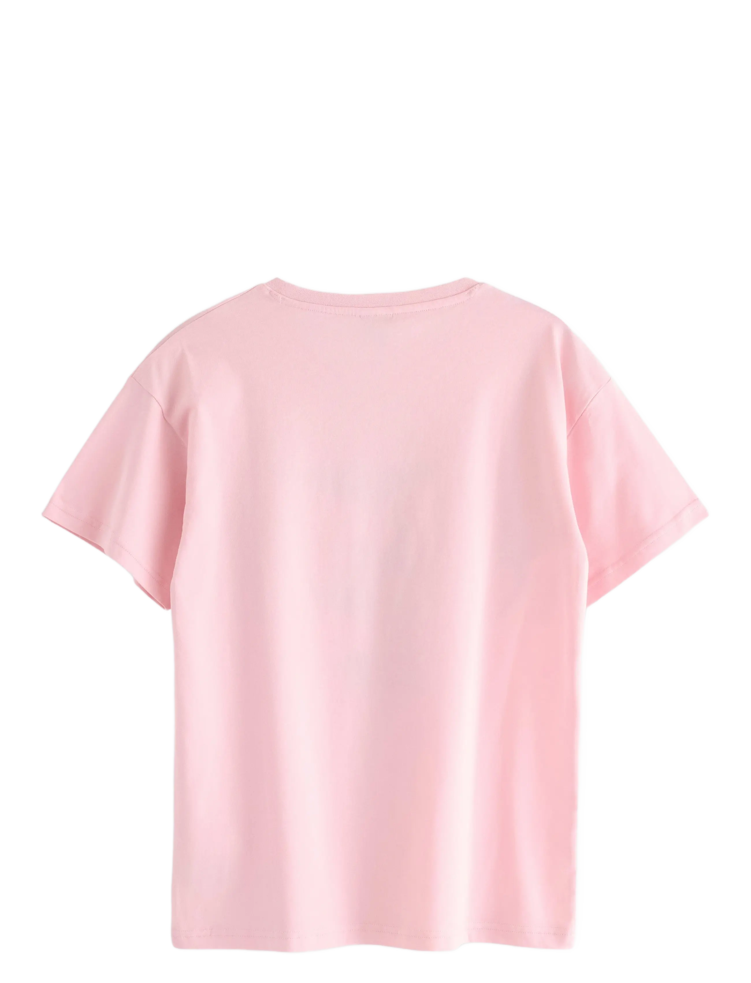 Lindex - T shirt regular dropped should - kurzärmelige - light pink - 2