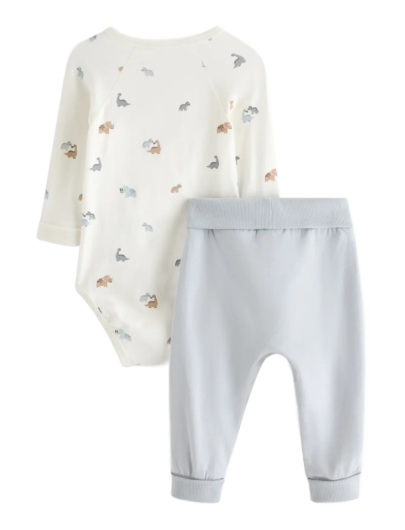 Lindex - Set - wrap bodysuit and joggers - sets mit body - light dusty blue - 1