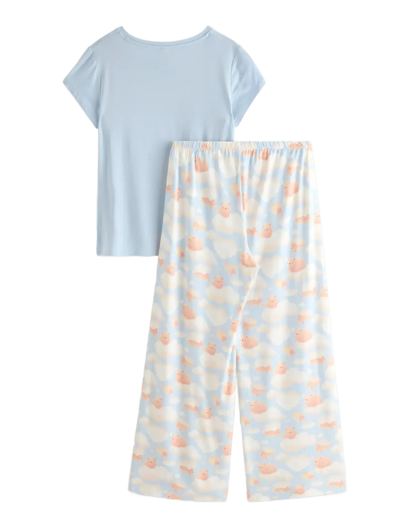 Lindex - Pyjama set capybara print - light blue - 2