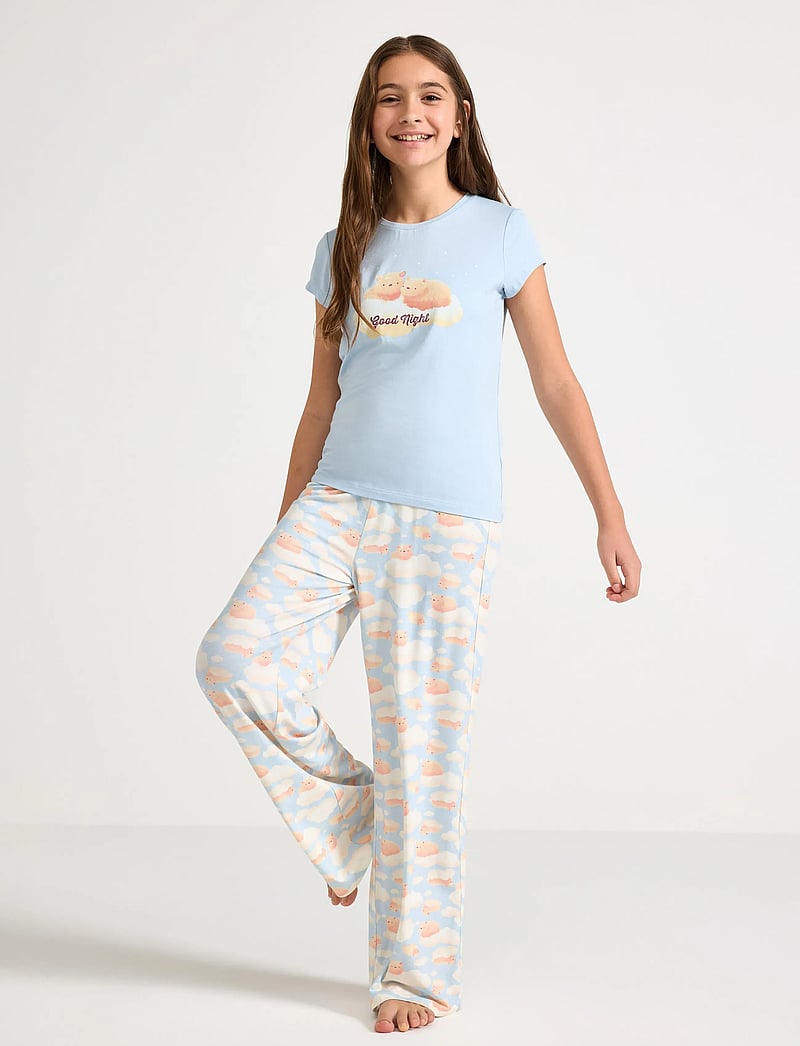 Lindex - Pyjama set capybara print - pyjama-sets - light blue - 0