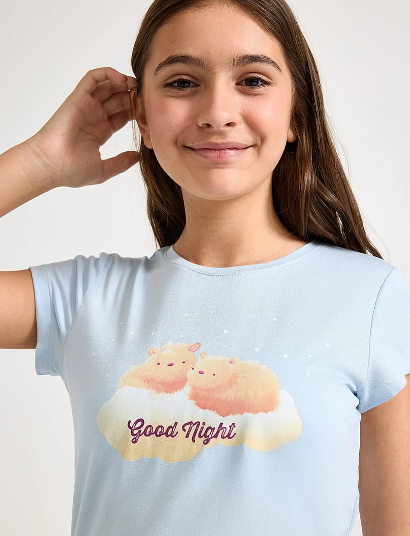 Lindex - Pyjama set capybara print - pyjama-sets - light blue - 4