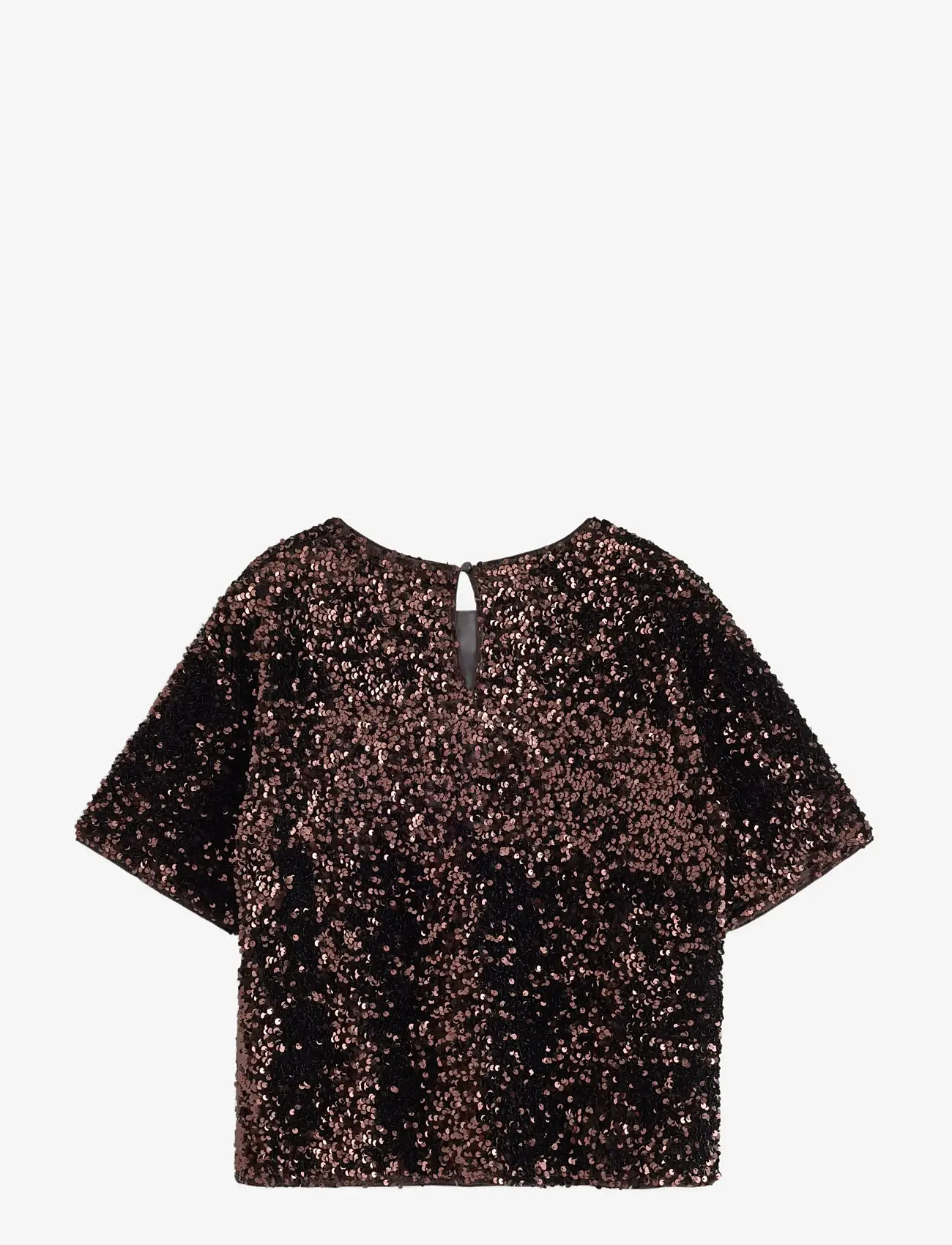Lindex - Topp i sammet med paljetter - laveste priser - brown - 2