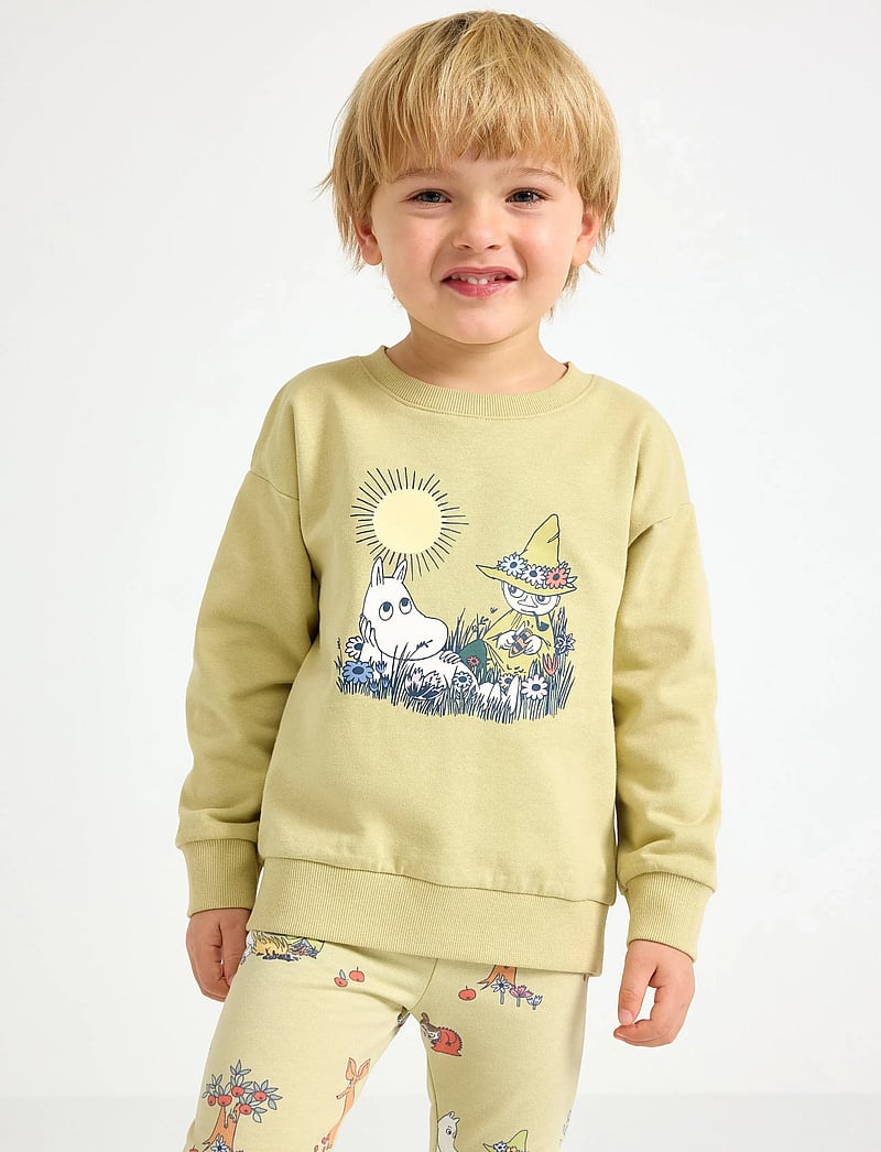 Lindex - Sweatshirt Moomin - sweatshirts - light dusty green - 0