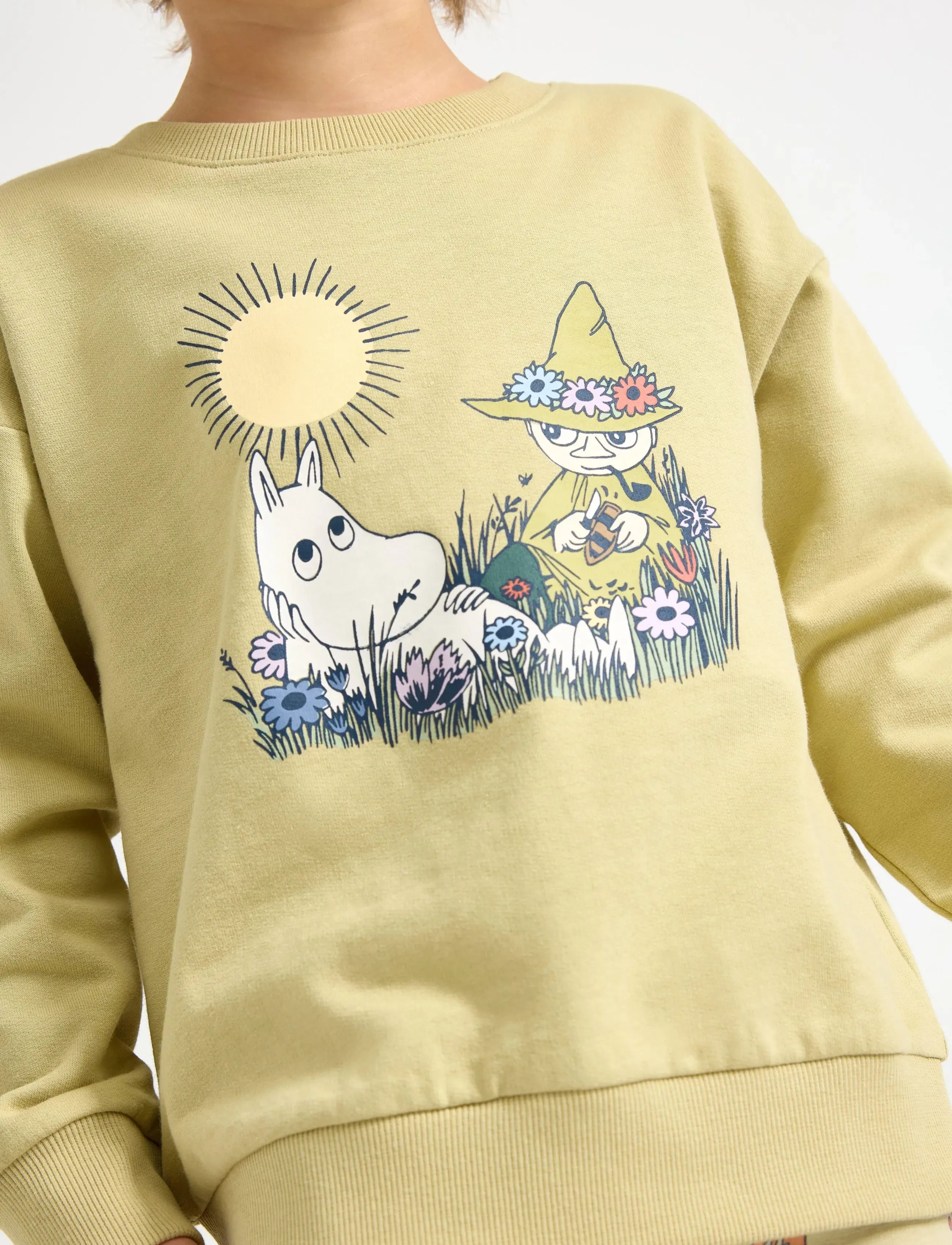 Lindex - Sweatshirt Moomin - sweatshirts - light dusty green - 4