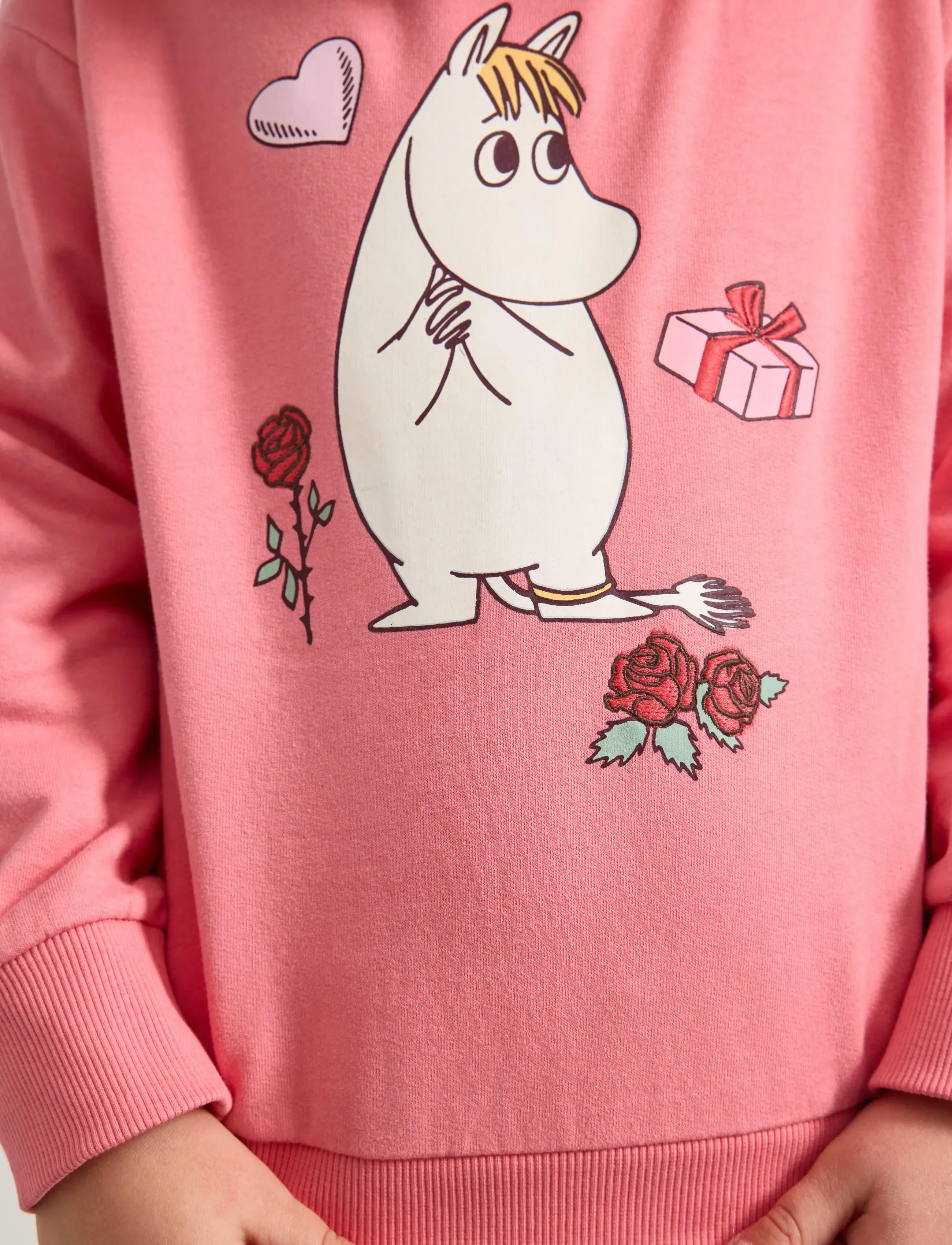 Lindex - Sweatshirt Moomin - dressipluusid - light dusty pink - 4