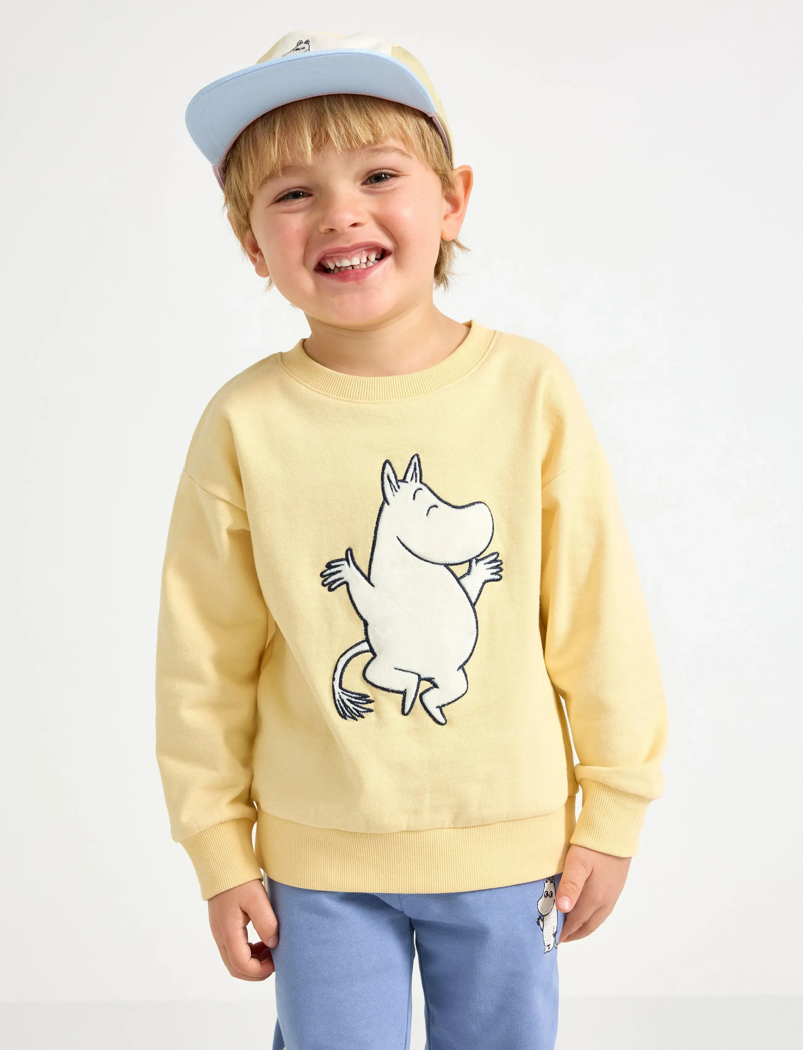 Lindex Sweatshirt Moomin - Viršutinės dalies drabužiai - LIGHT DUSTY YELLOW / yellow