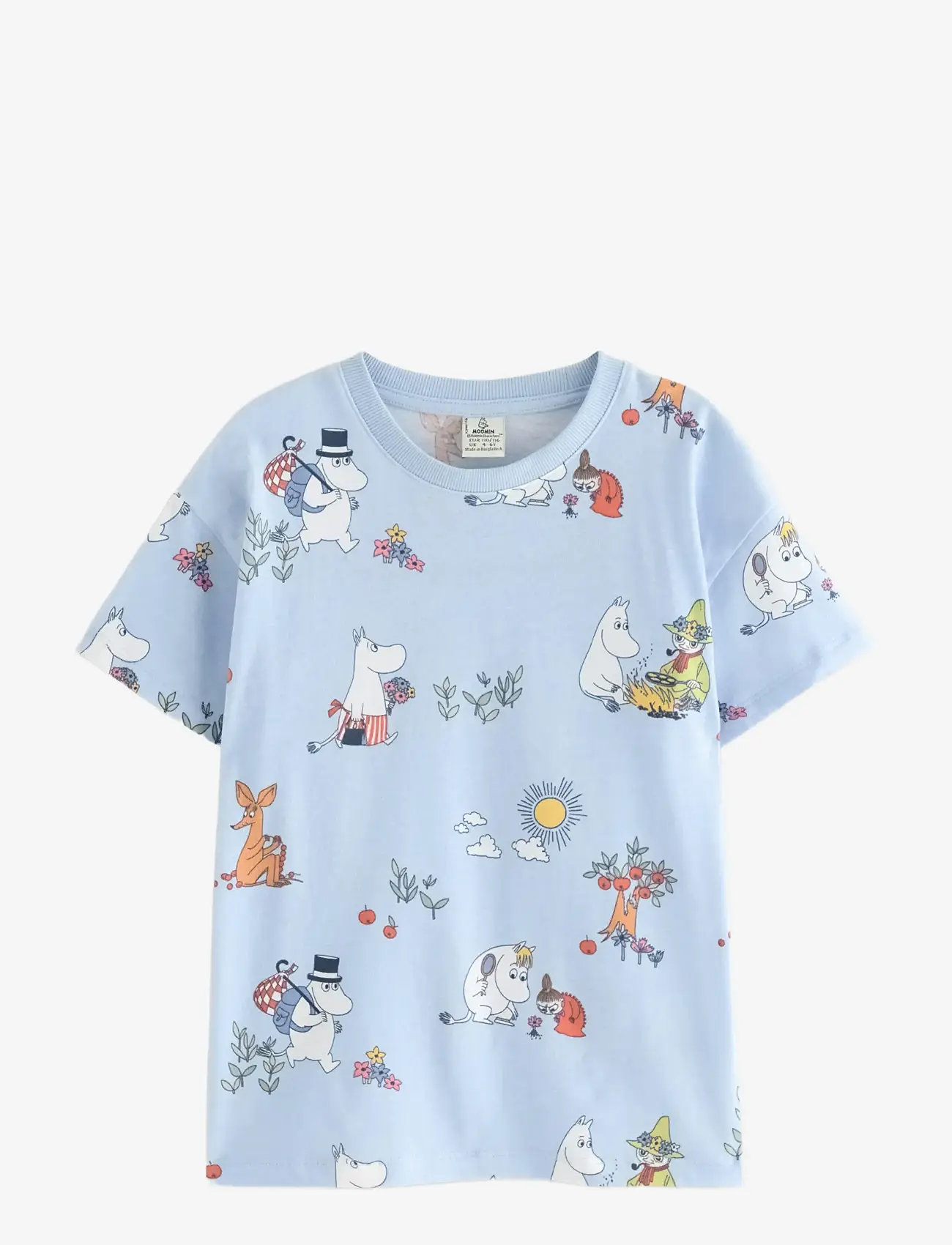 Lindex - Moomin t-shirt - kurzärmelige - light blue - 1