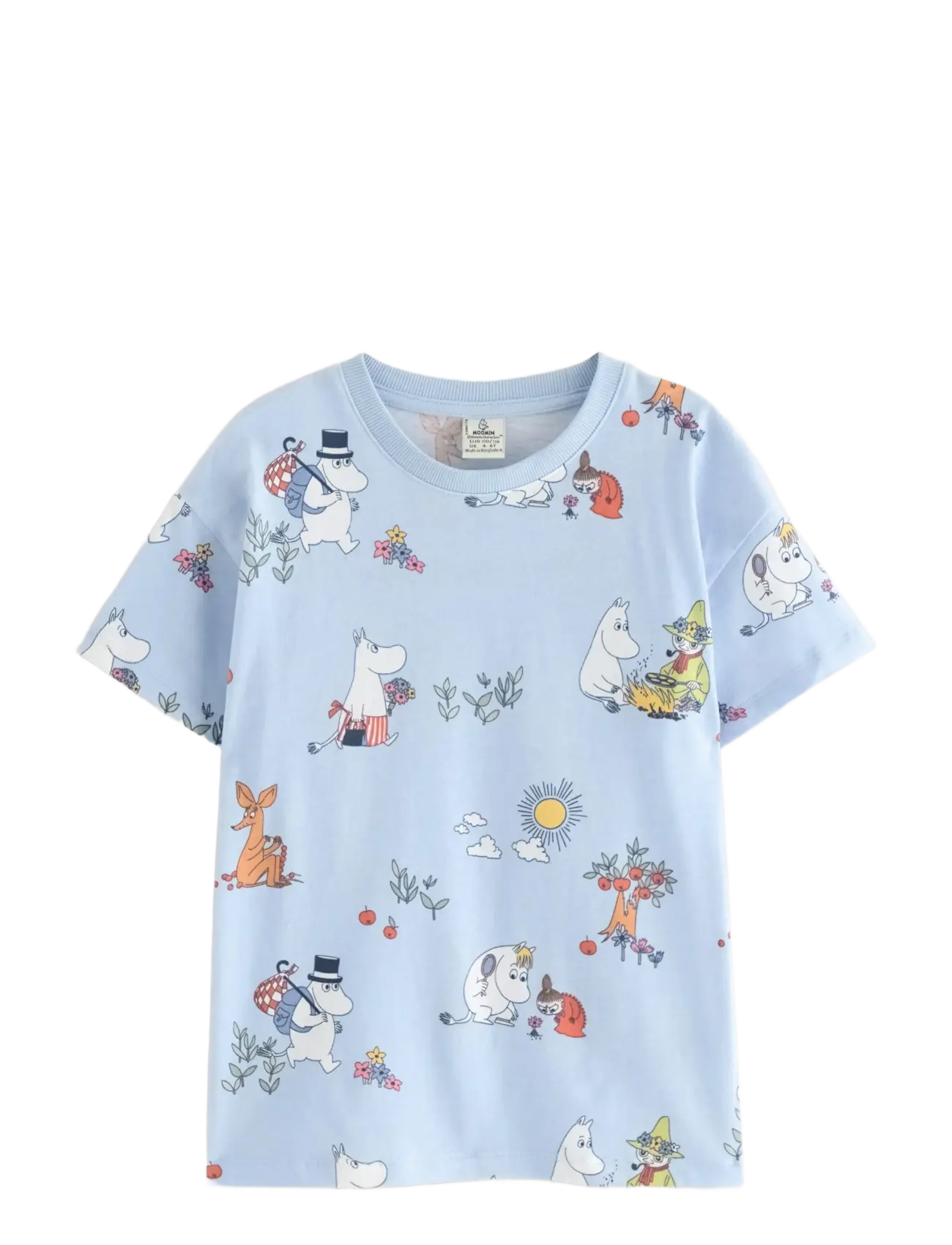 Lindex Top SS Moomin - Põhitooted - LIGHT BLUE / blue