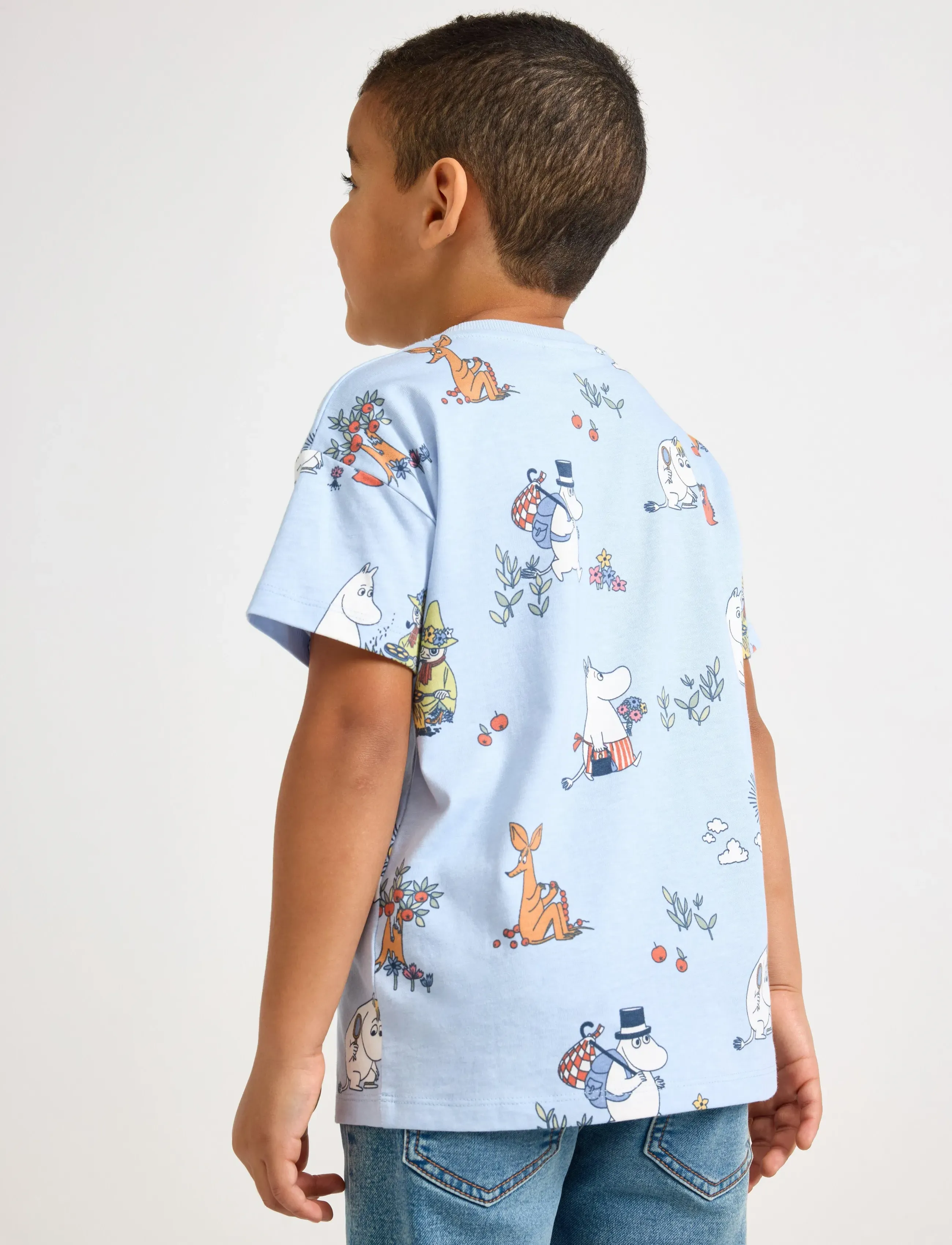 Lindex - Top SS Moomin - light blue - 3