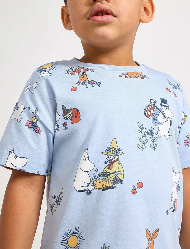 Lindex - Moomin t-shirt - kurzärmelige - light blue - 4