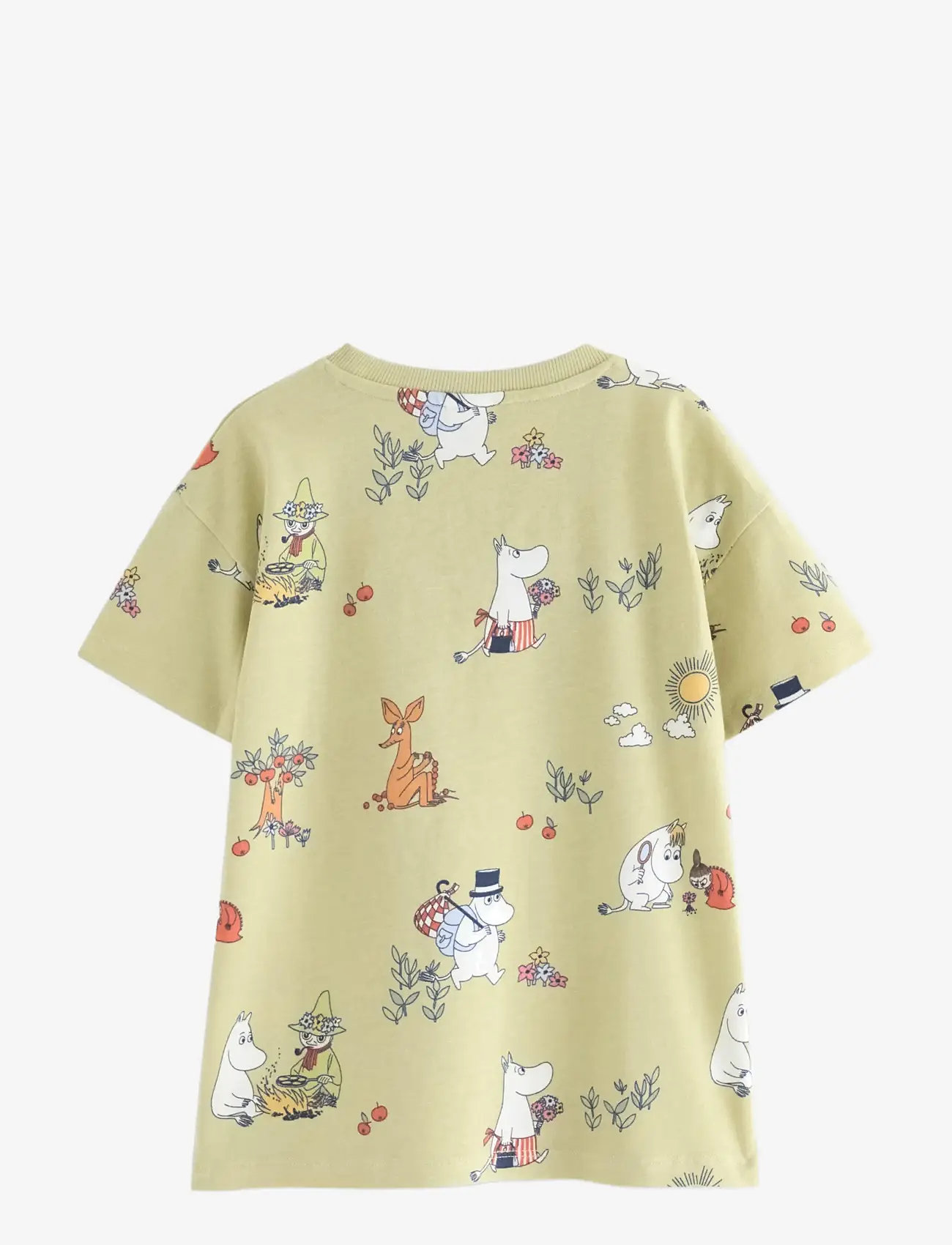Lindex - Moomin t-shirt - short-sleeved t-shirts - light dusty green - 2