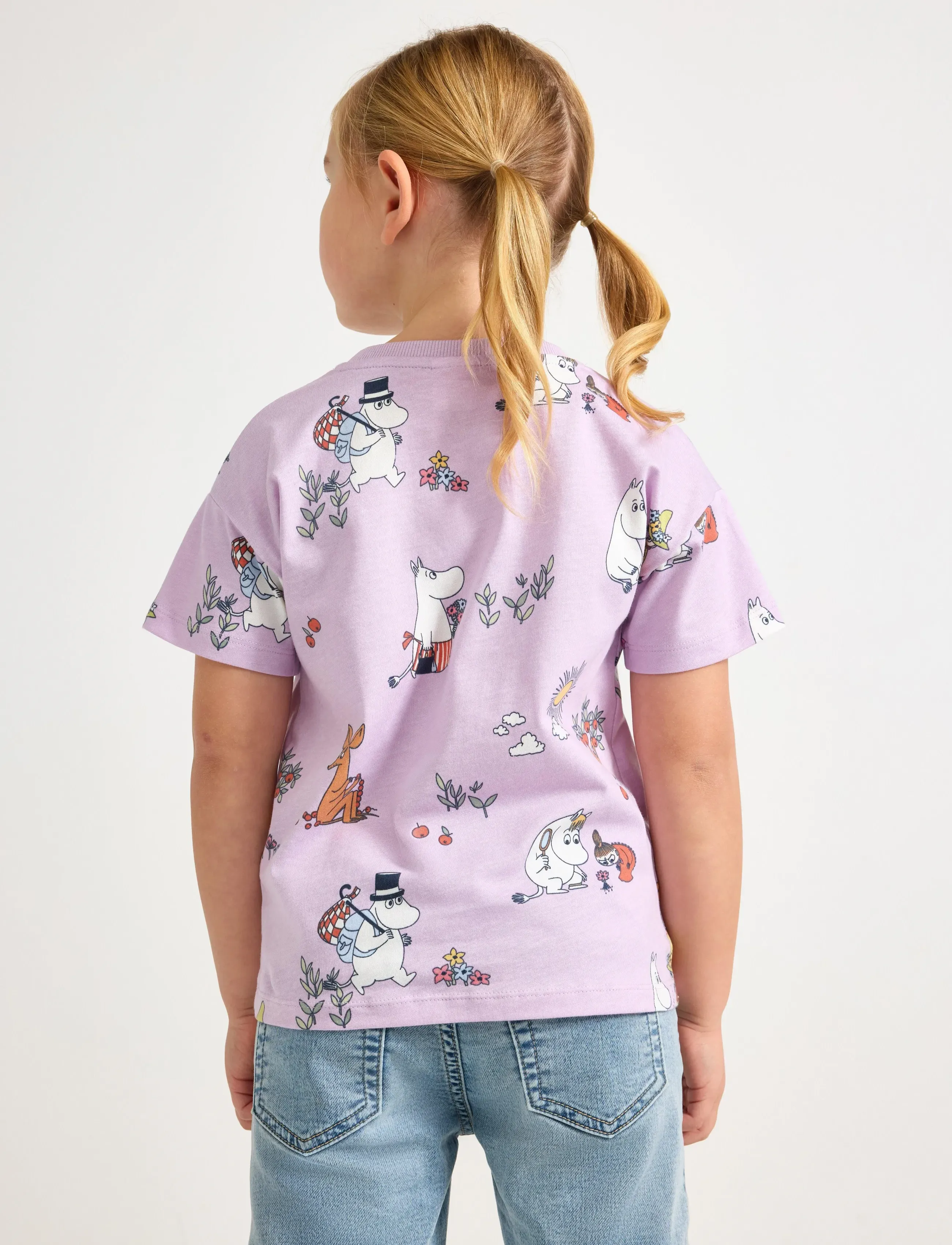 Lindex - Top SS Moomin - light lilac - 3