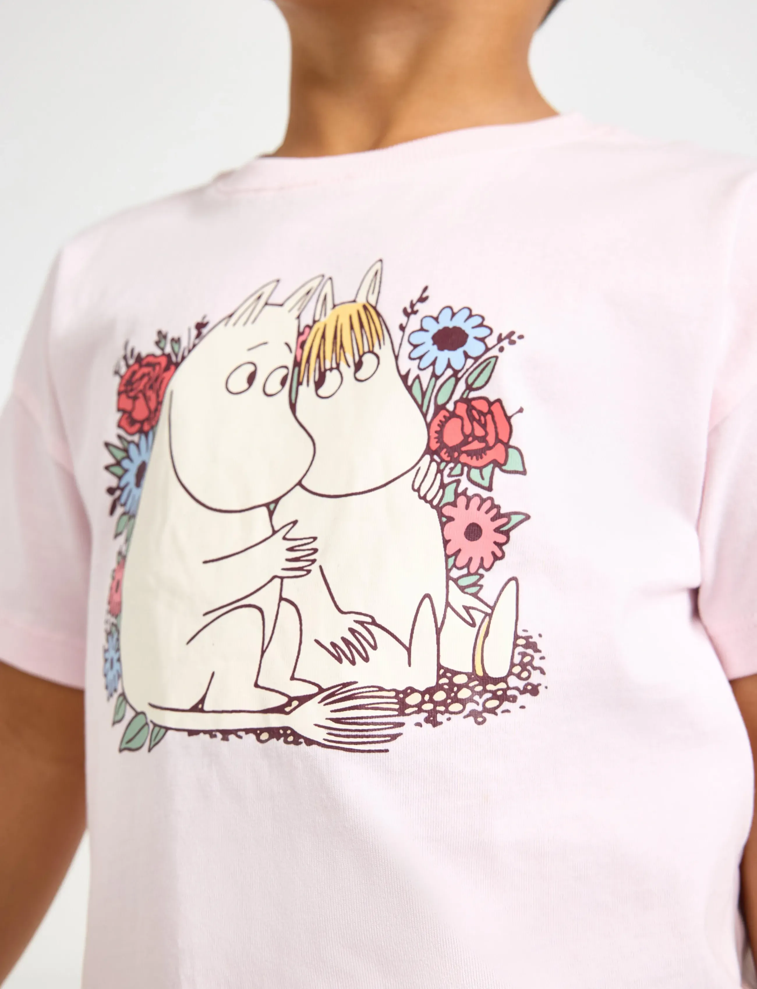 Lindex - Top SS Moomin - lühikeste varrukatega t-särgid - light pink - 4