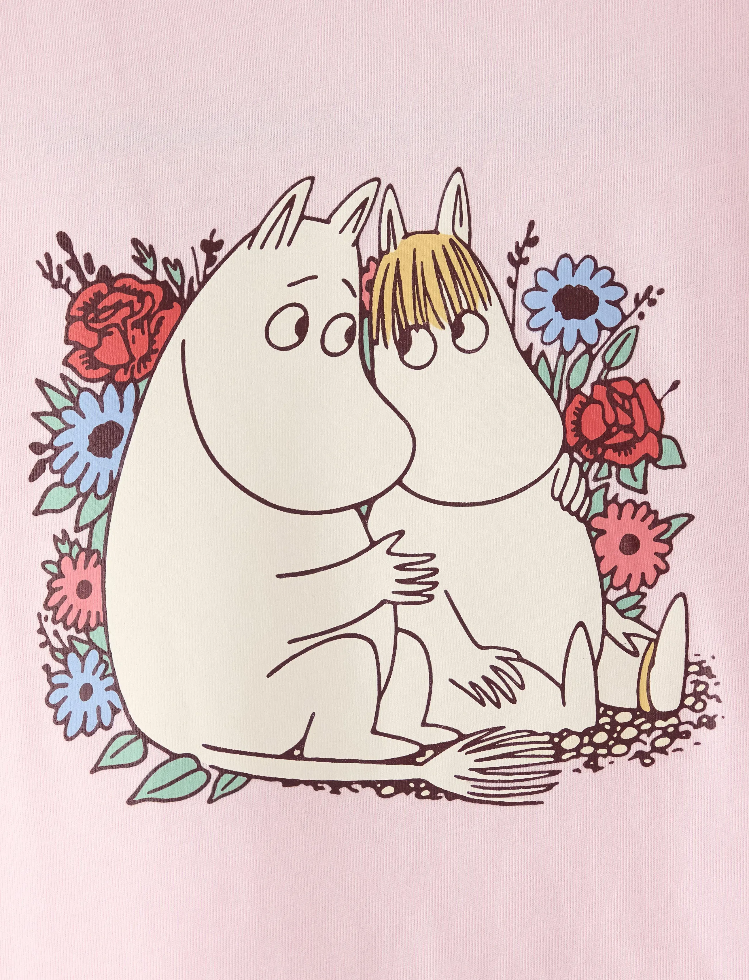 Lindex - Top SS Moomin - lühikeste varrukatega t-särgid - light pink - 5