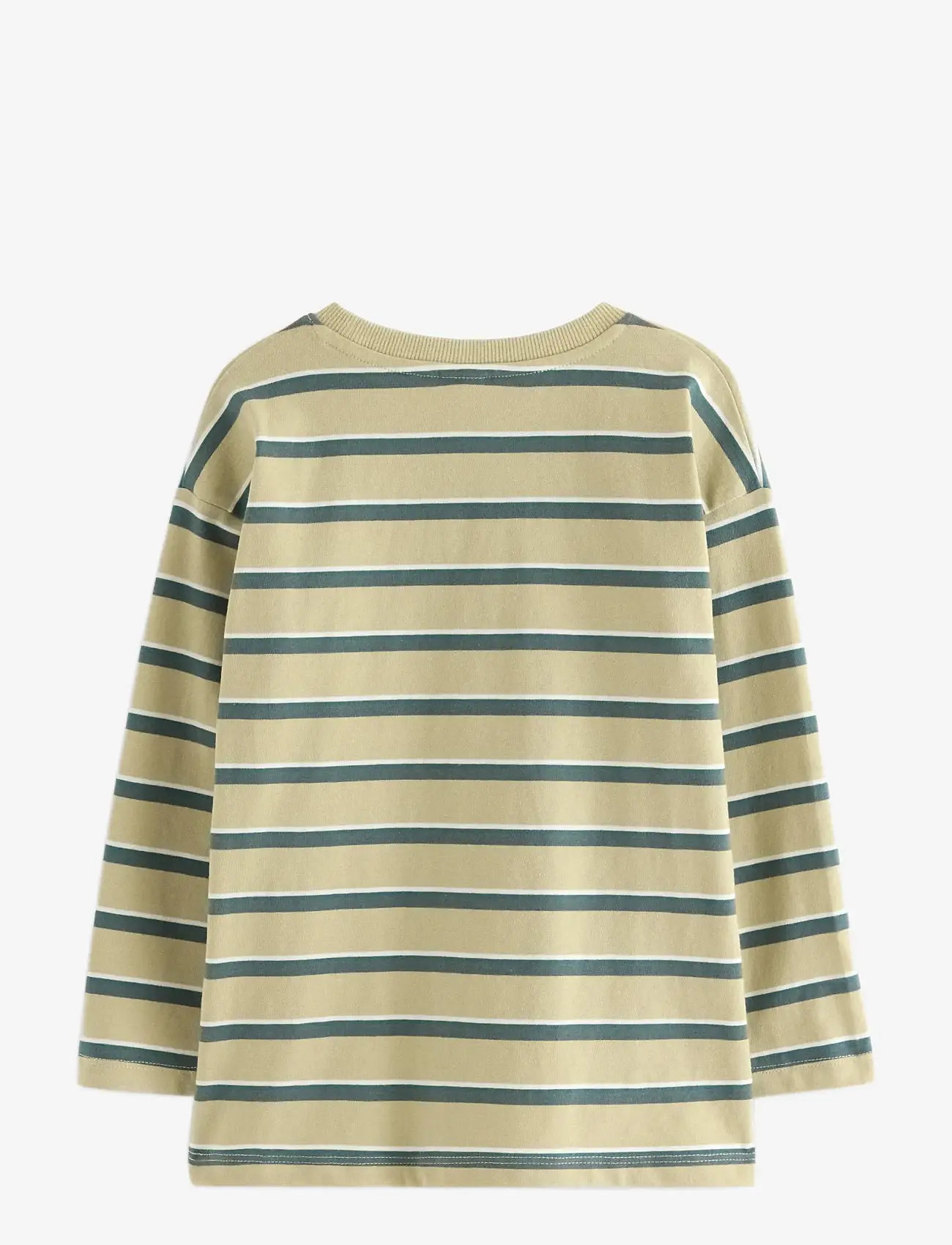 Lindex - Top LS Moomin Stripe - långärmade t-shirts - light dusty green - 2