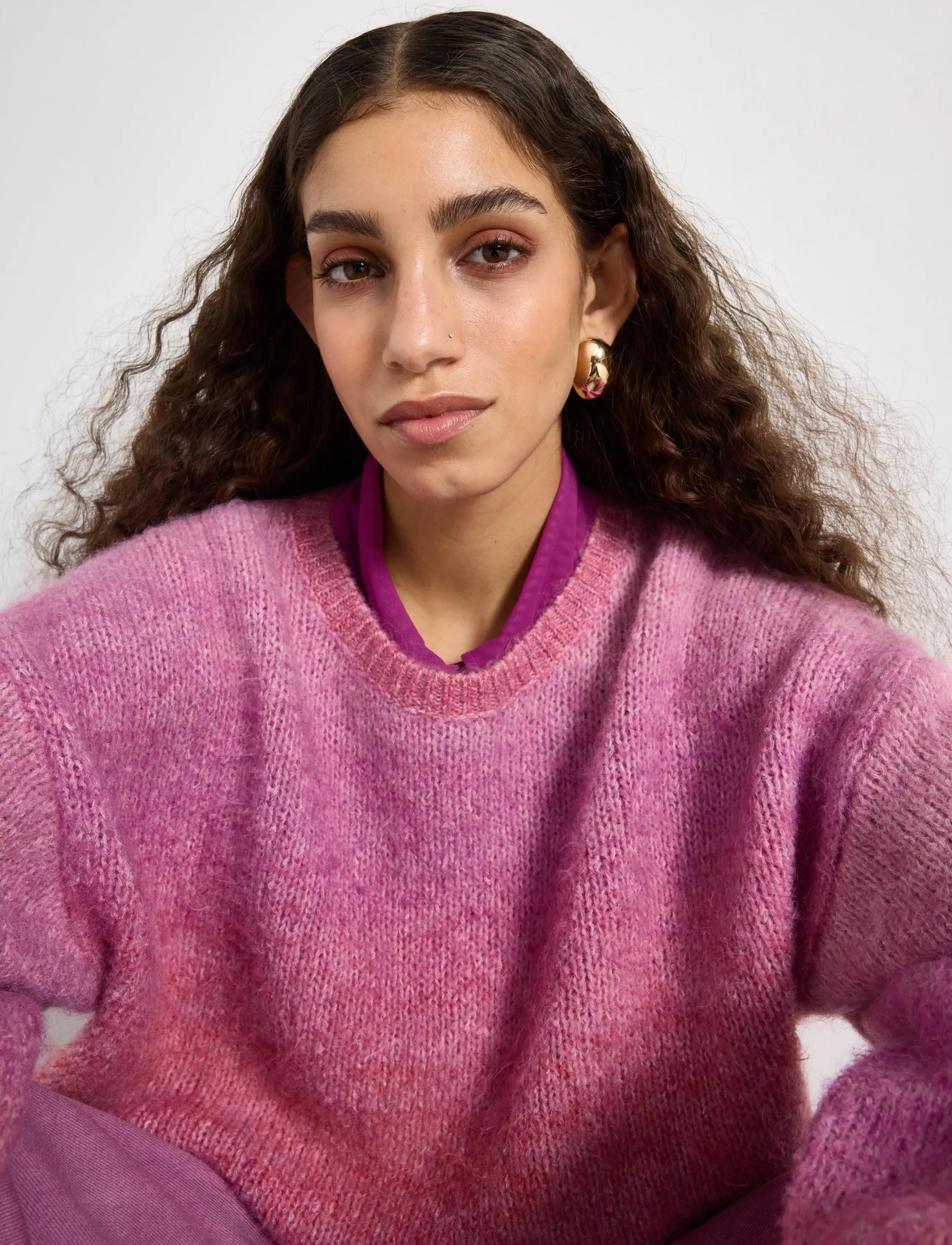 Lindex - Knitted jumper - lilac - 4